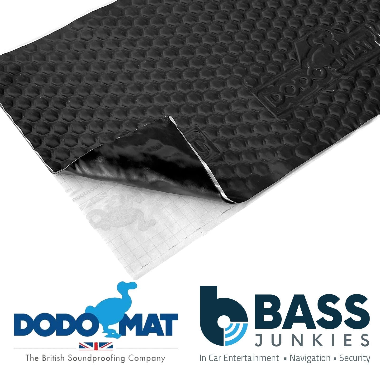 DODO MAT DEADN Pro Black - 40 Sheets 2mm (3.7sq.m) Sound Proofing Vibration Deadening Mat BULK Pack