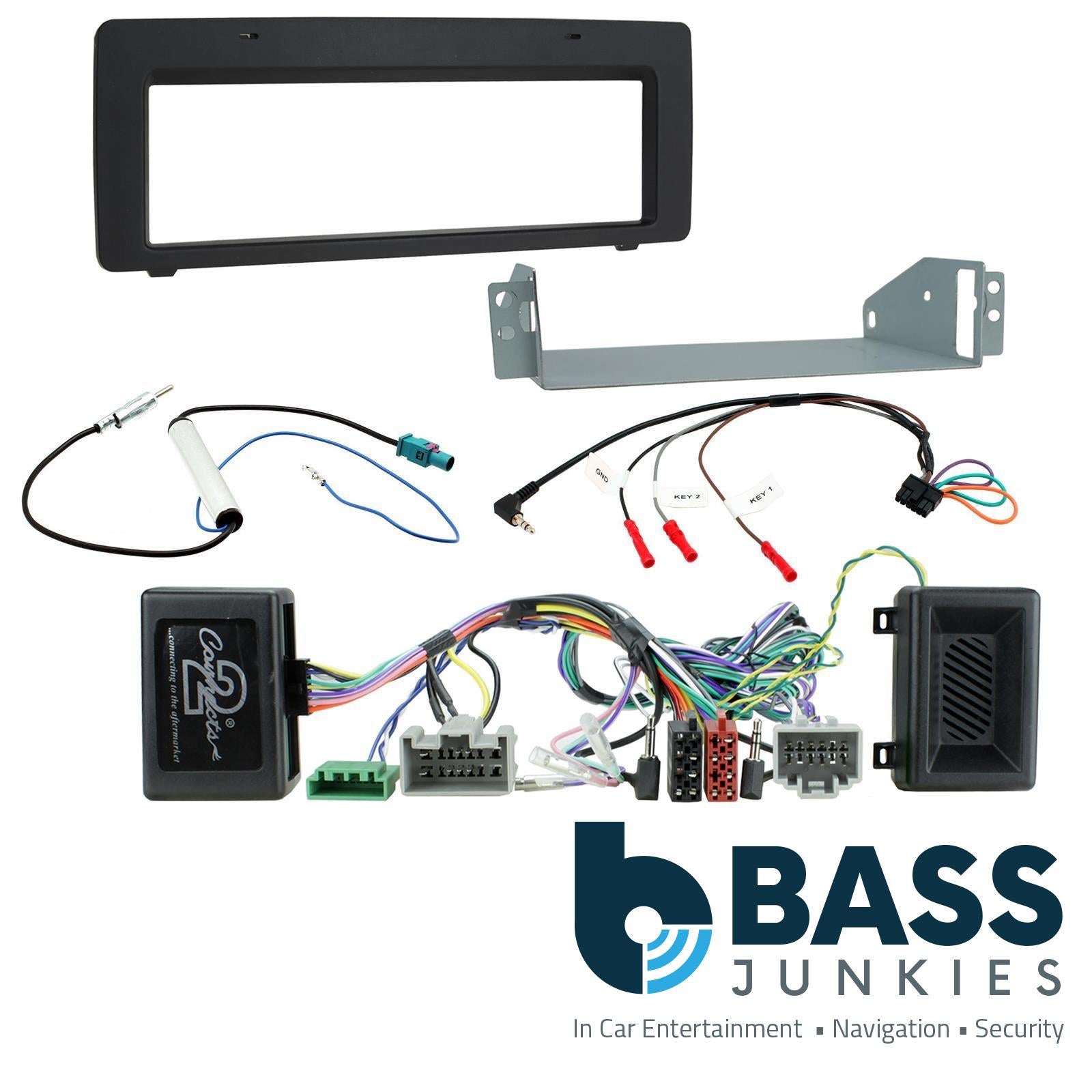Connects2 CTKVL10 - Volvo V70 XC70 S80 2007 - 2011 Car Stereo Single Din Fascia & Steering Wheel Kit