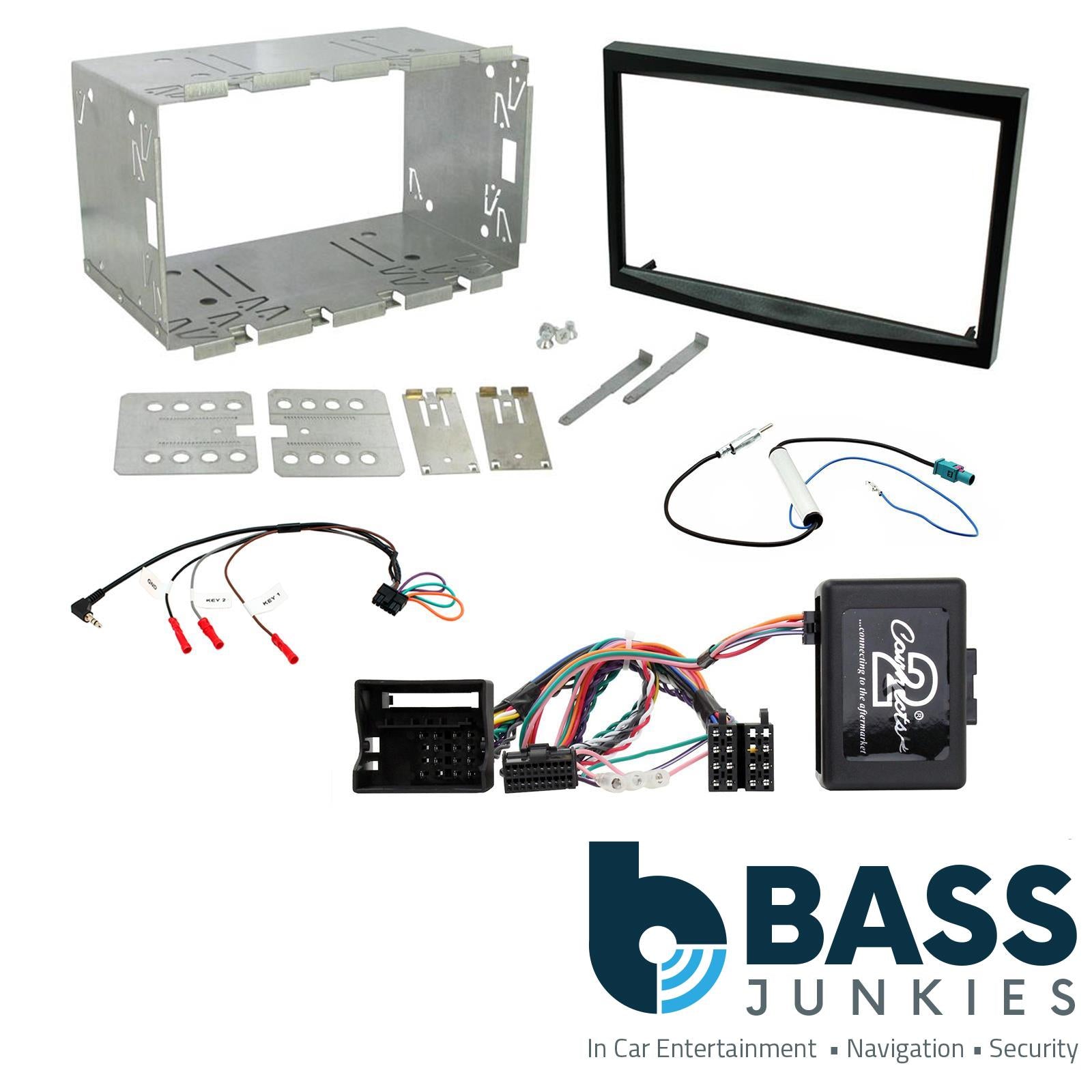 Connects2 CTKPE04 - Peugeot 207 2006 - 2012 Onwards Double Din Fascia & Steering Wheel Interface Installation Kit