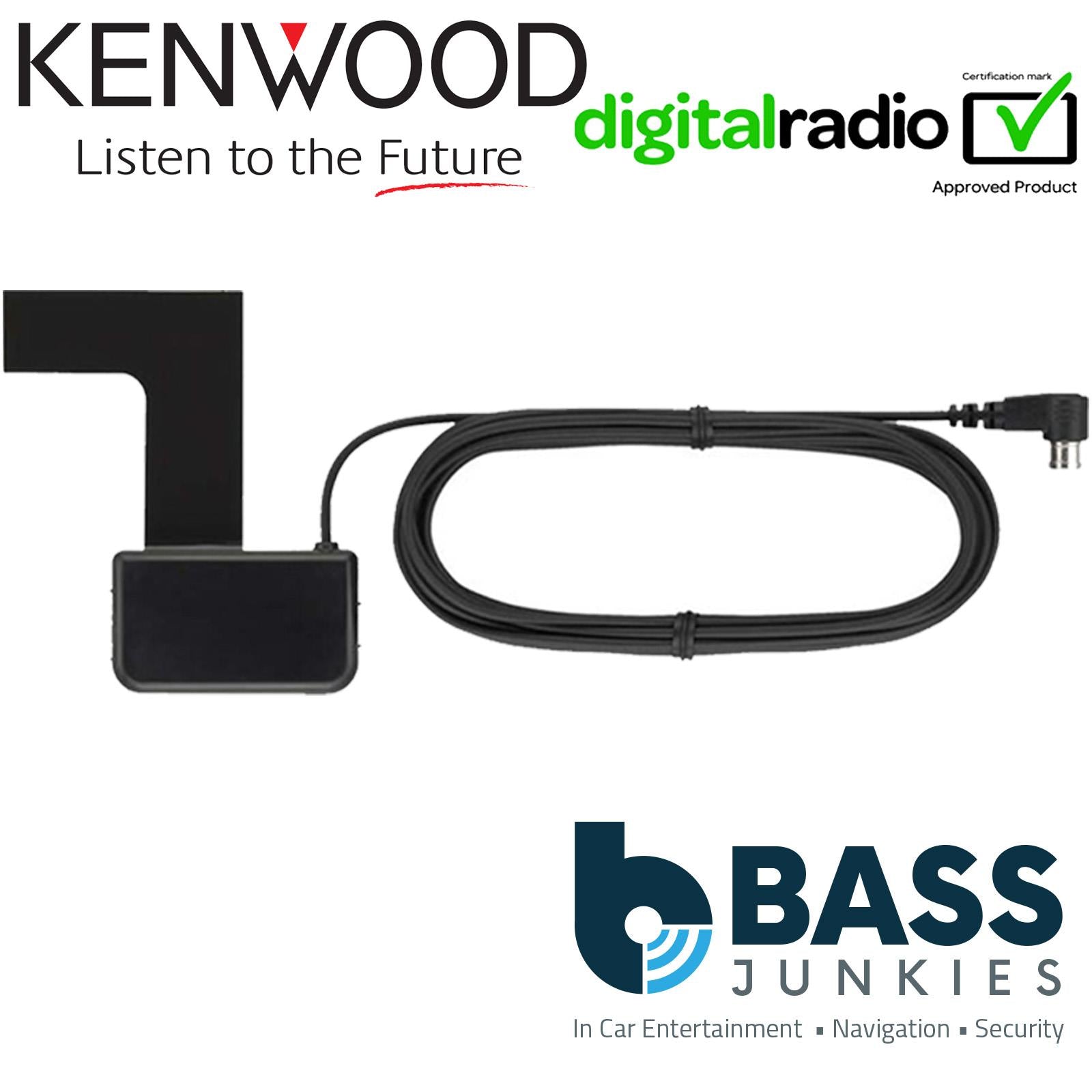 Kenwood DNX-7170DABS 7" Screen + DAB Aerial + Connects2 Double Din Grey Fascia + Steering Wheel Controls fits Ford Transit 2015-21