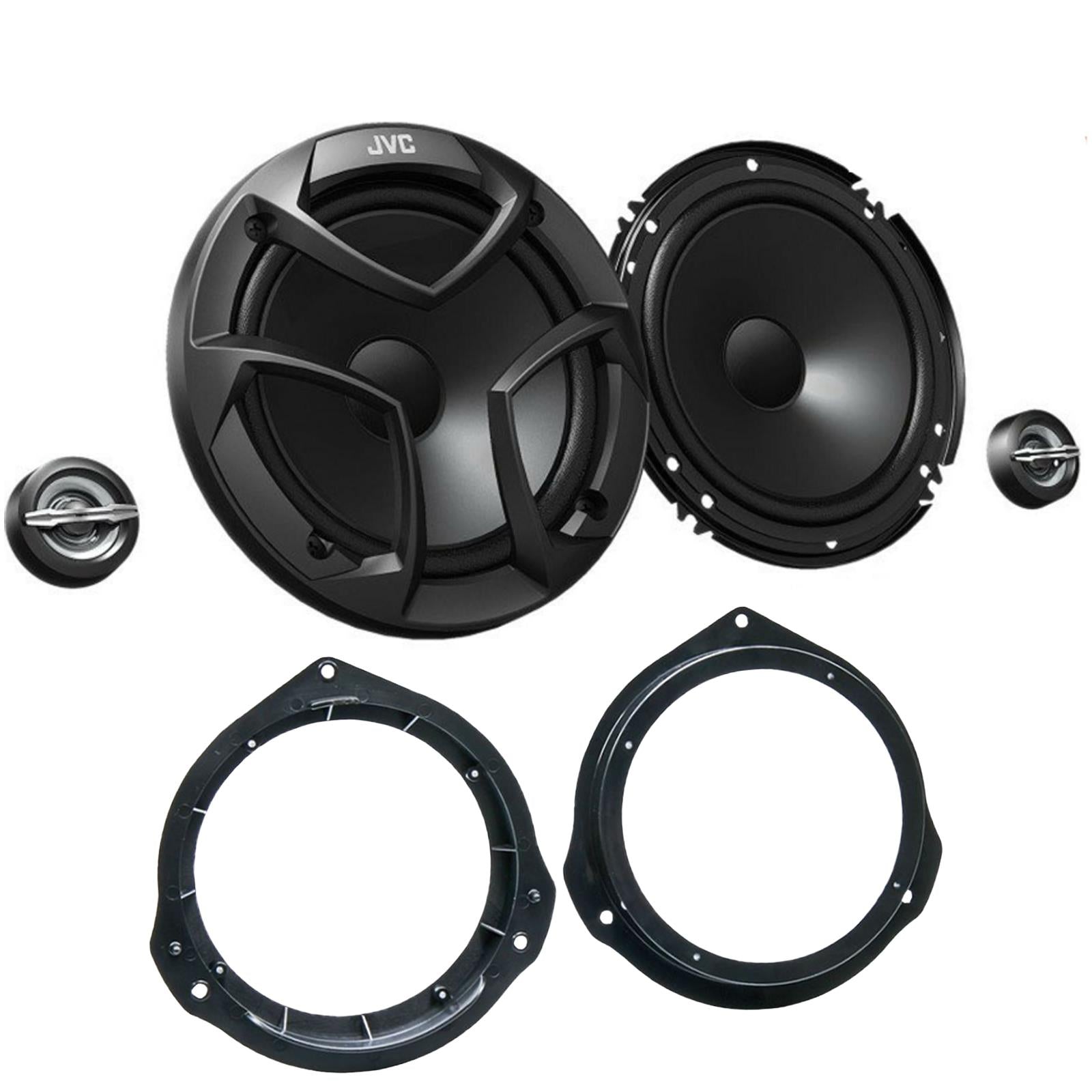 Mercedes C Class 07-14 JVC 16cm 600 Watts 2Way Front Door Car Component Speakers