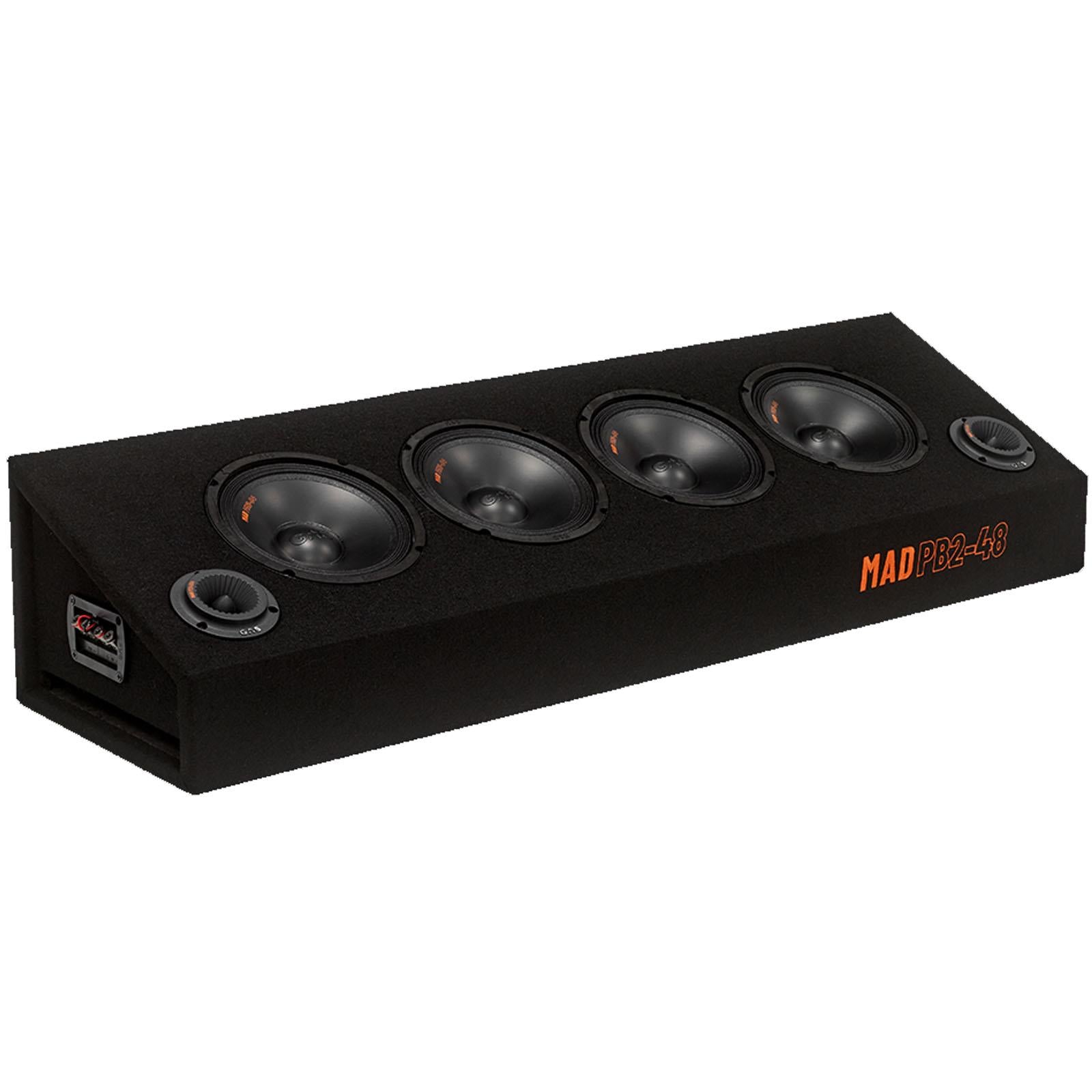 Gas MAD PB2-48 - 1200 Watts 4x8" 20cm Speaker & Tweeter Ported Box Enclosure