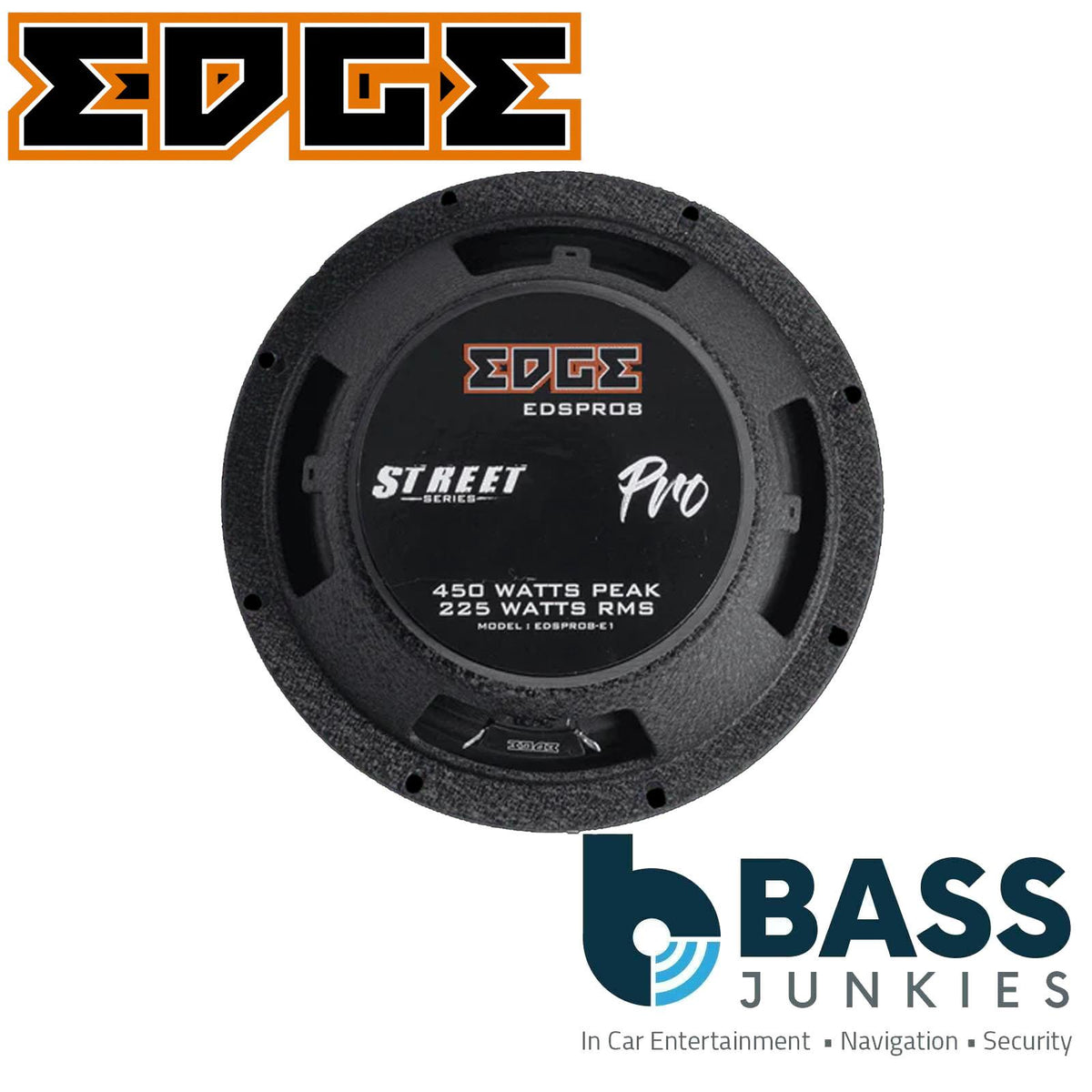 EDGE STREET Series EDSPRO8-E3 - 8 Inch 900 Watts Pro Audio Car Midrange Speaker