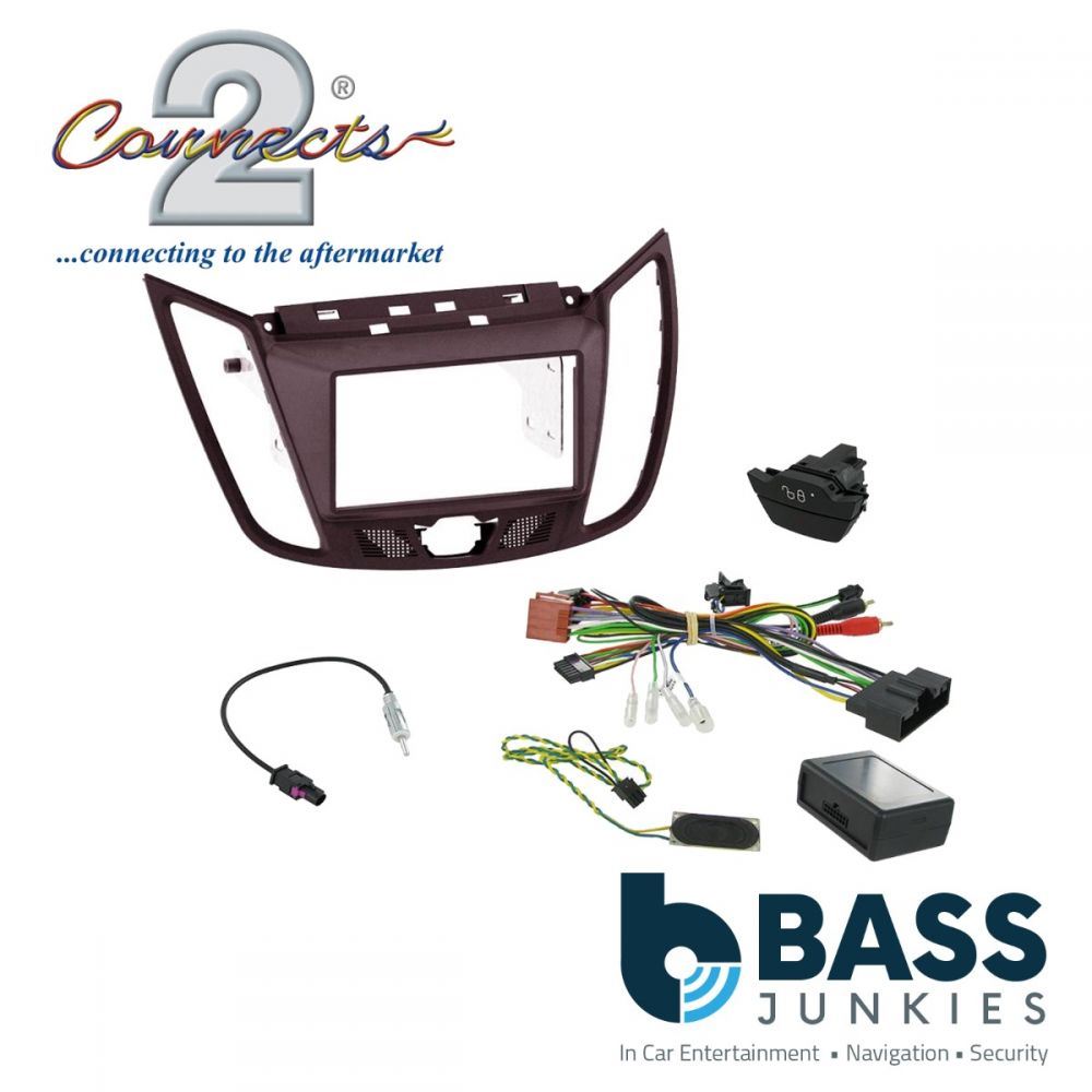 Connects2 CTKFD35C Ford C-Max 2010 On Car Stereo D/Din Fascia & Steering Wheel Interface