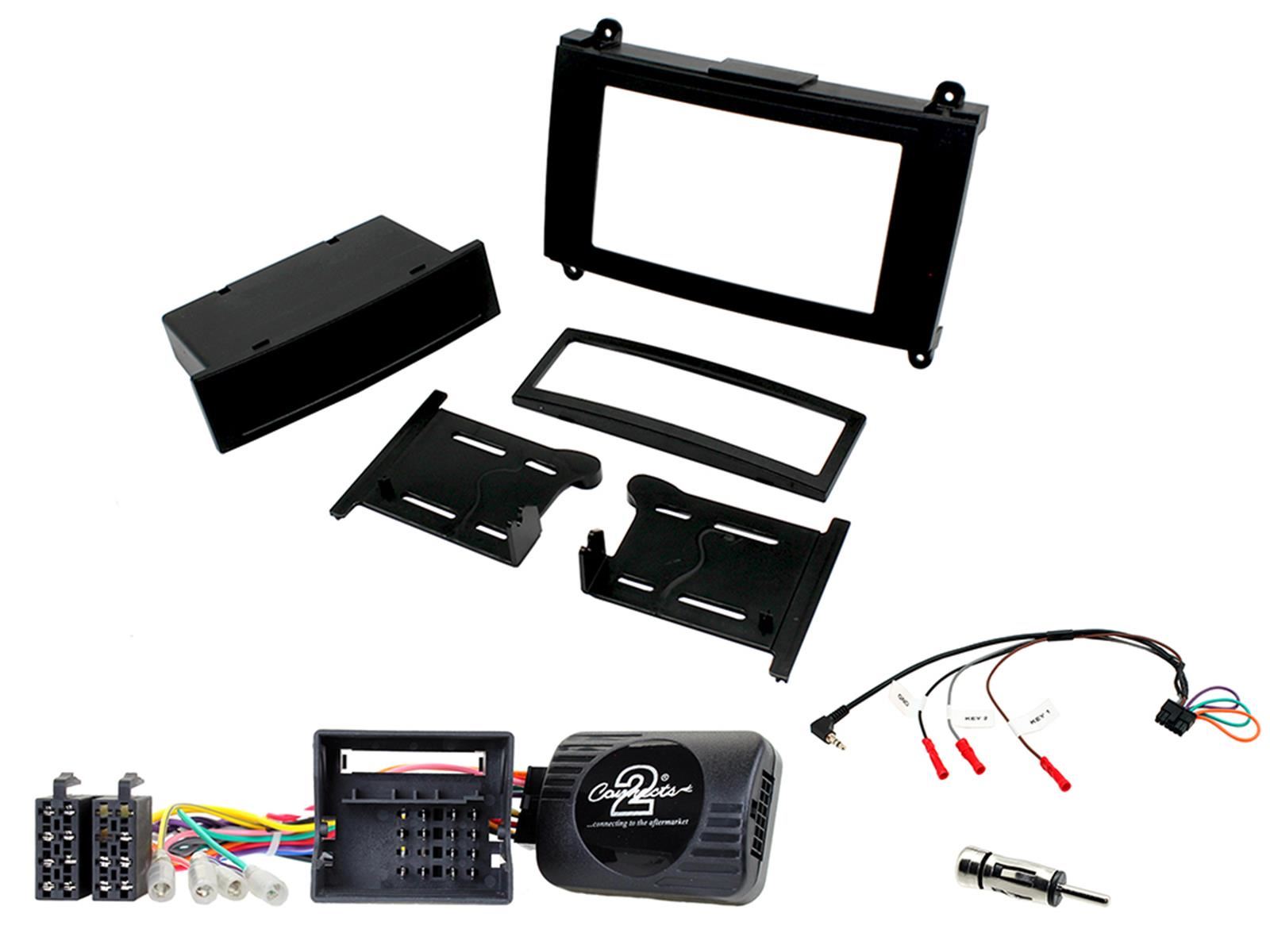 SONY DAB+ Apple | Android Double Din Stereo Fitting Kit + Steering Wheel Stalk Controls to fit Dodge Sprinter-Van 07-10