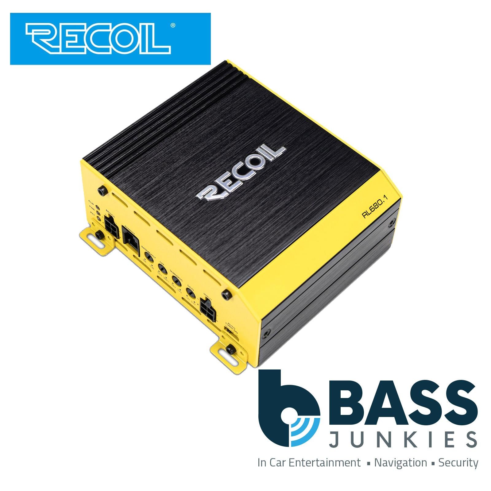 Recoil RL680.1 - Compact 680 Watts @ 1 Ohm Monoblock Car Stereo Amplifier Amp