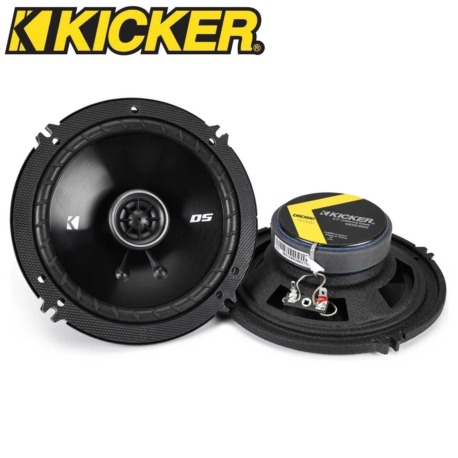 Kicker 43DSC6504 - 6" 16cm 480 Watts a Pair 2-Way Front Rear Car Door Speakers