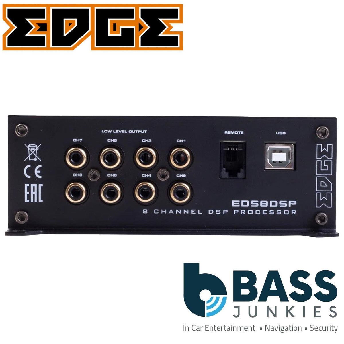 EDGE EDS8DSP-E3 - 8 Channel RCA Digital Signal Processor DSP Car Audio Amplifier