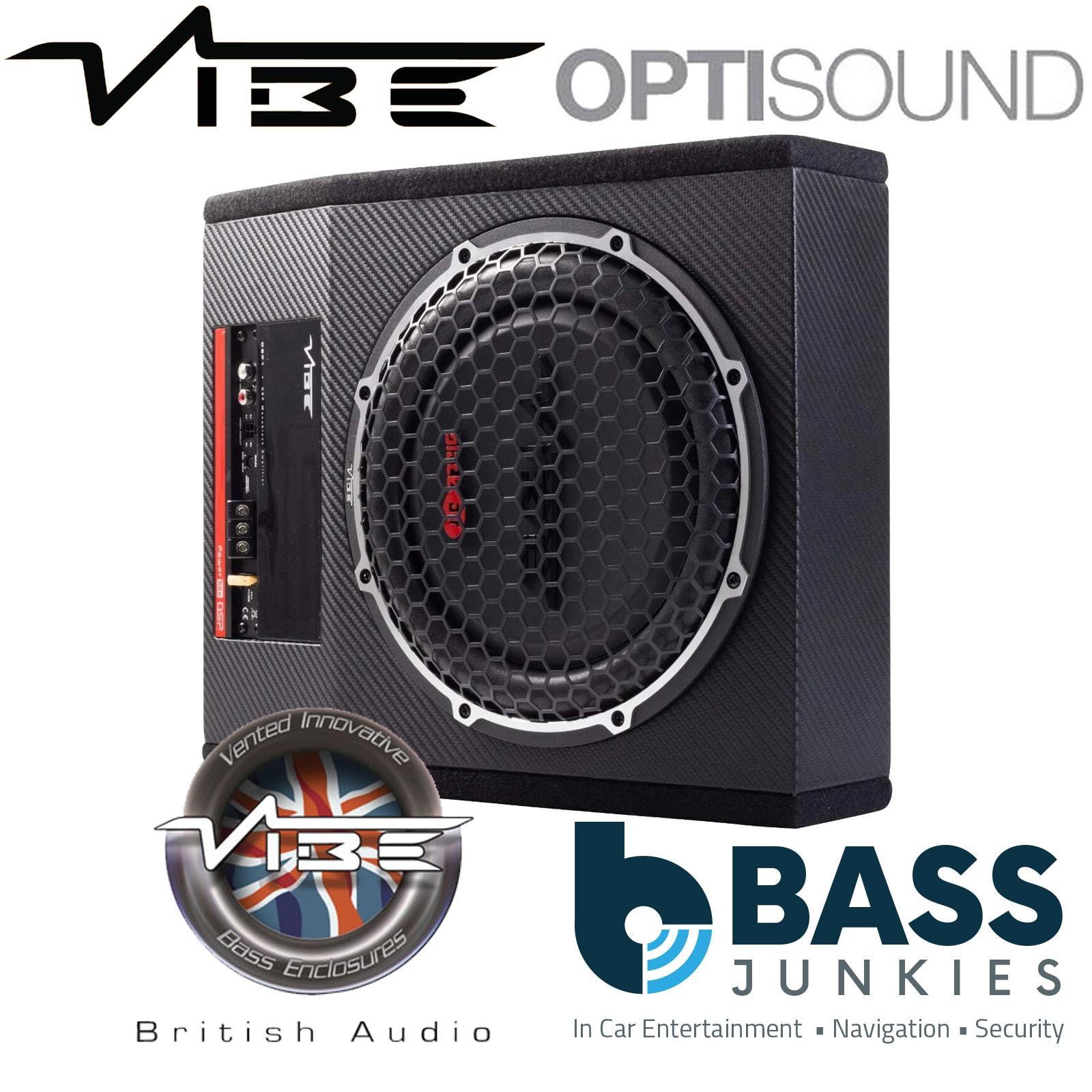 Vibe OPTISOUNDAUTO10A-V4 - 10" 900 Watts Amplified Underseat Car Subwoofer