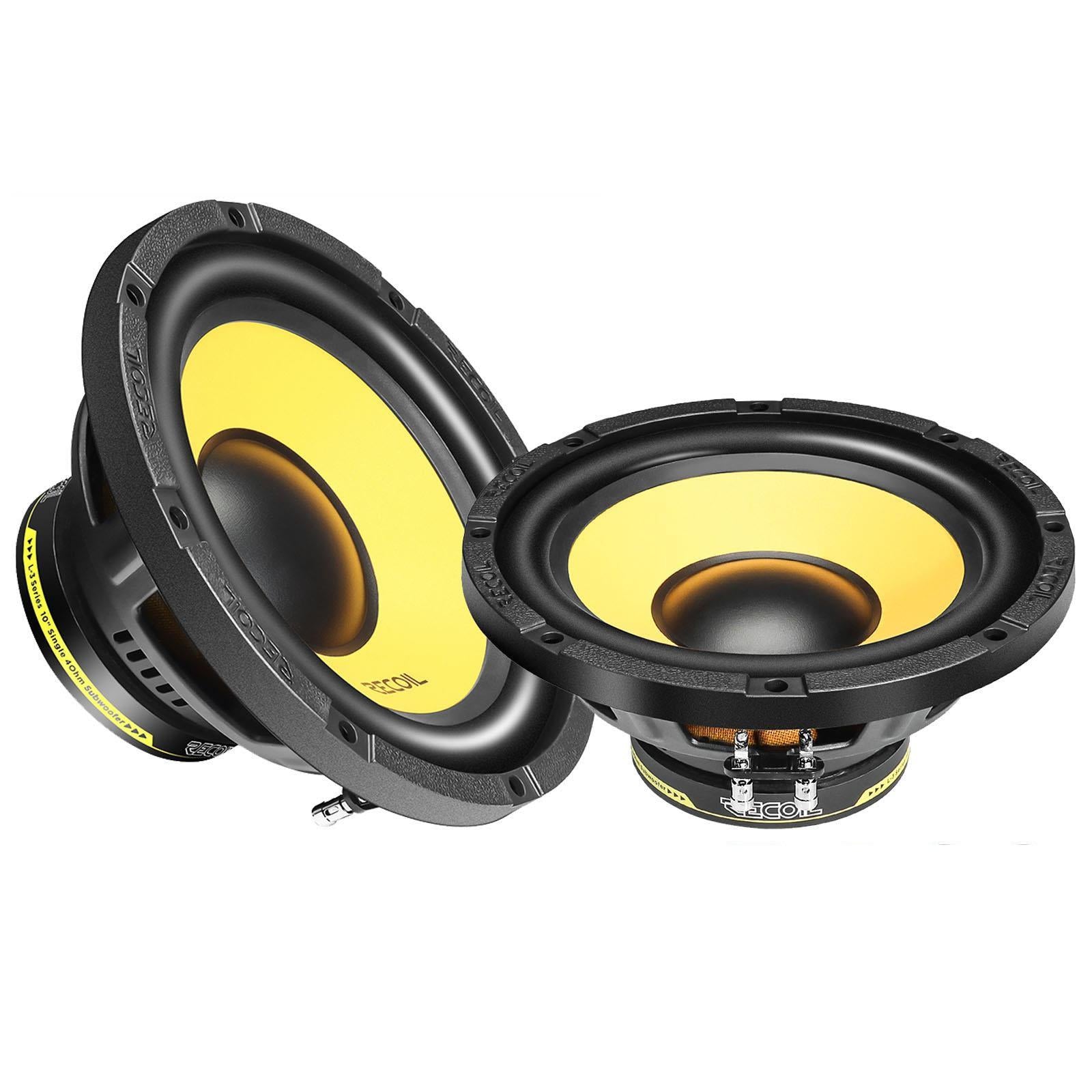 Recoil LW8S4 - 160 Watts 8" Inch 20cm Single Voice Coil 4-Ohm Car Sub Subwoofer