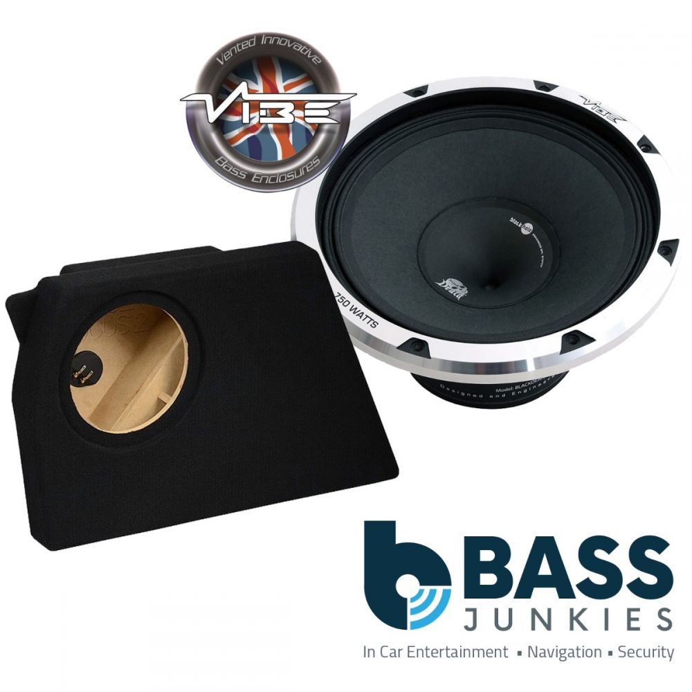 Ford Focus MK2 2004-2011 Vibe BLACKDEATH Pro 10" 500 Watts Car Subwoofer Custom Bass Box Kit
