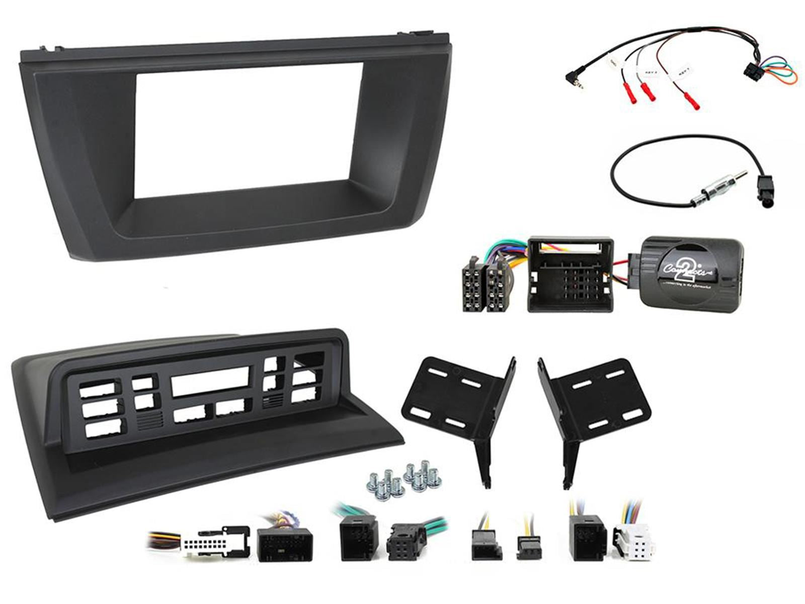 Connects2 CTKBM29 BMW X3 03-10 E83 Double Din Car Stereo Fascia & Steering Wheel Interface