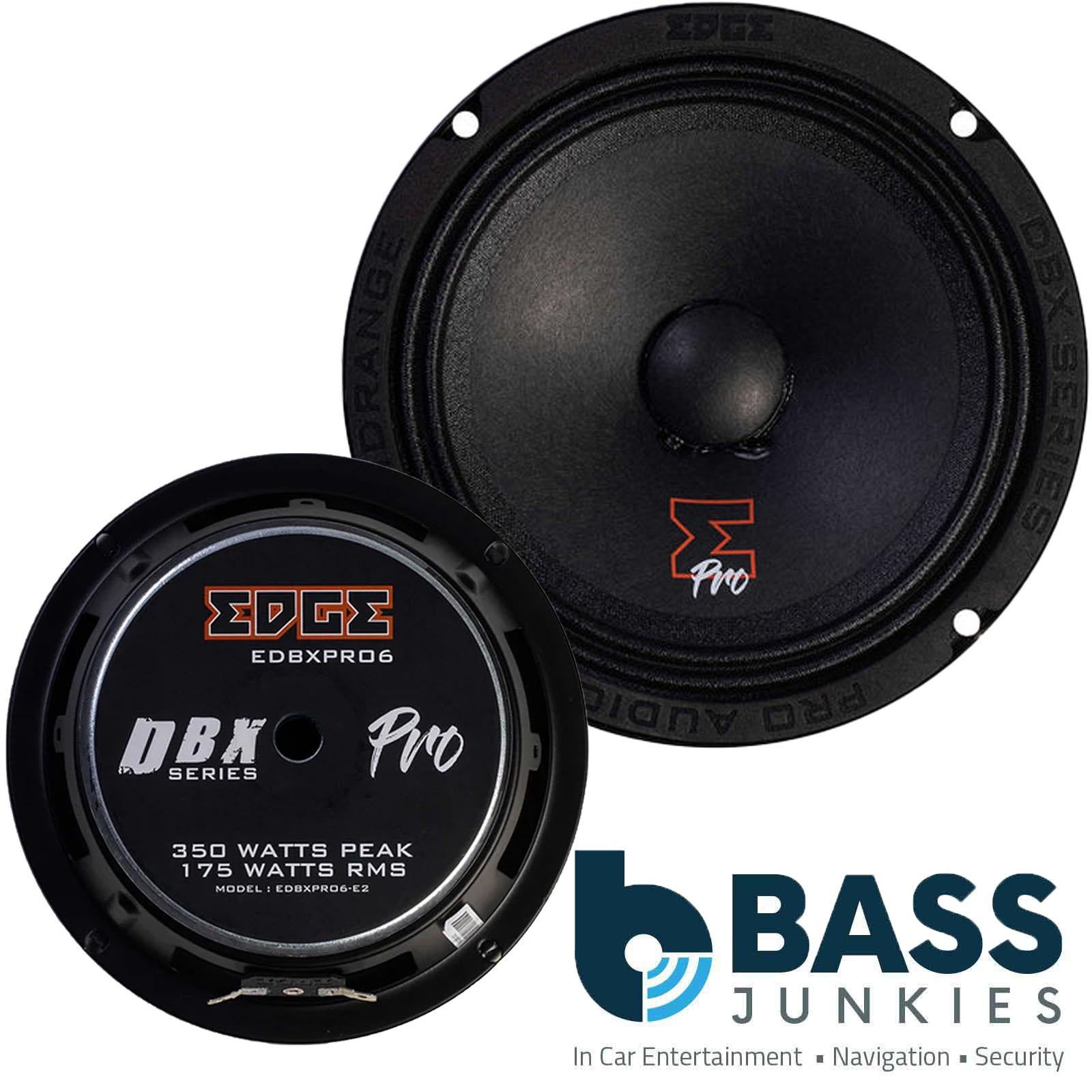 Edge EDBXPRO6-E2 - 6.5" 700 Watts 2-Way Coaxial Front Rear Car Door Speakers