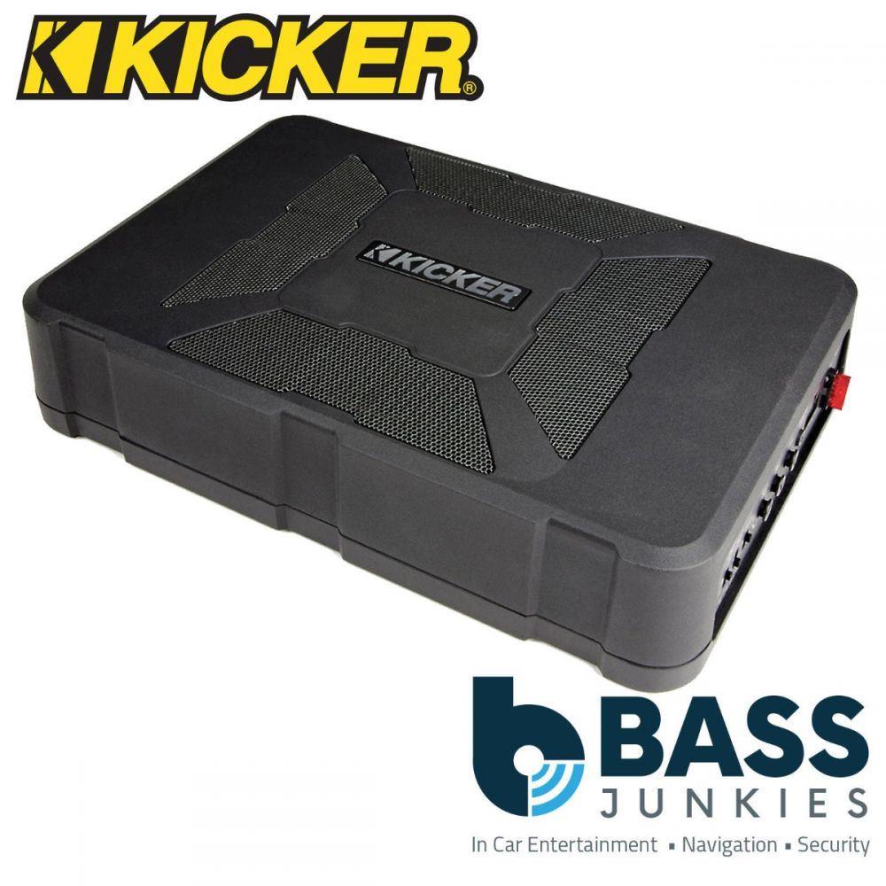 Kicker 11HS8 - 150W 8" Hideaway Compact Powered Car Subwoofer Under Seat Enclosure