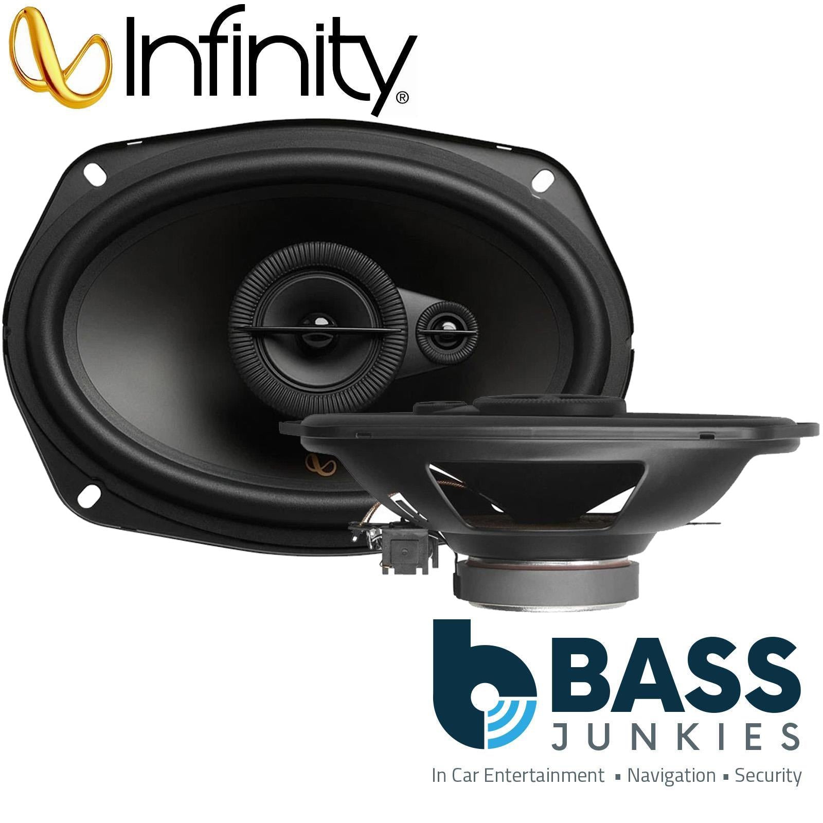 Infinity By Harman - Alpha 693M 560 Watts 6"x9" 3-Way Car Door Shelf Speakers