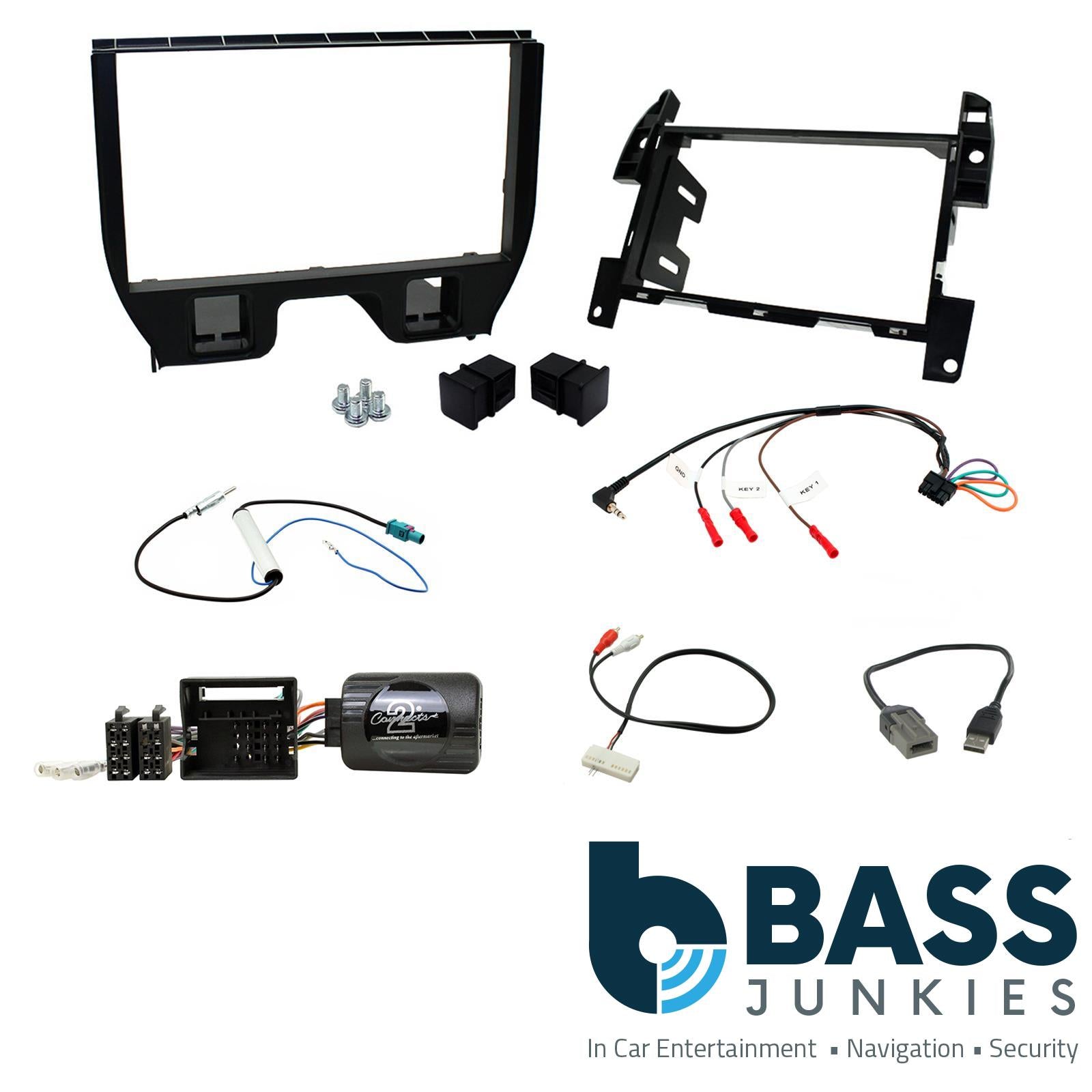 Connects 2 CTKCT03 - Citroen DS3/C3 2009 - 2015 Double Din Facia & Steering wheel Interface Fitting Installation Kit