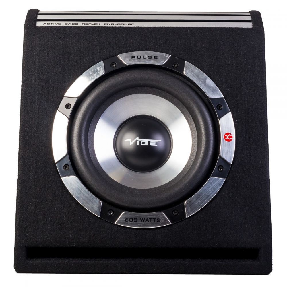 Vibe PULSE V8 V4 600 Watts 8" Inch 20cm Amplified Car Sub Bass Box Subwoofer
