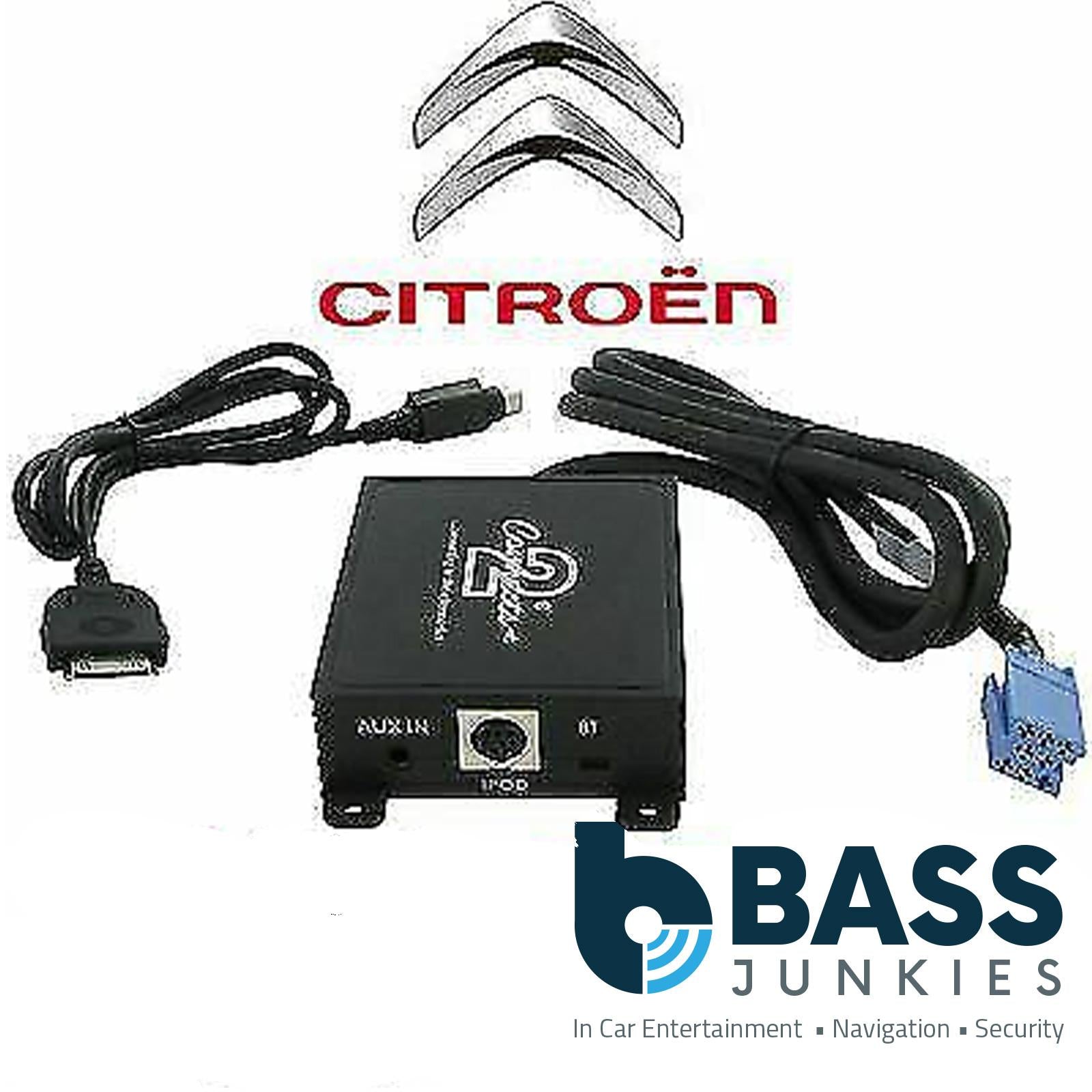 Car Radio Stereo iPod iPhone & Aux In Interface Adaptor Citroen C8 2003-2005