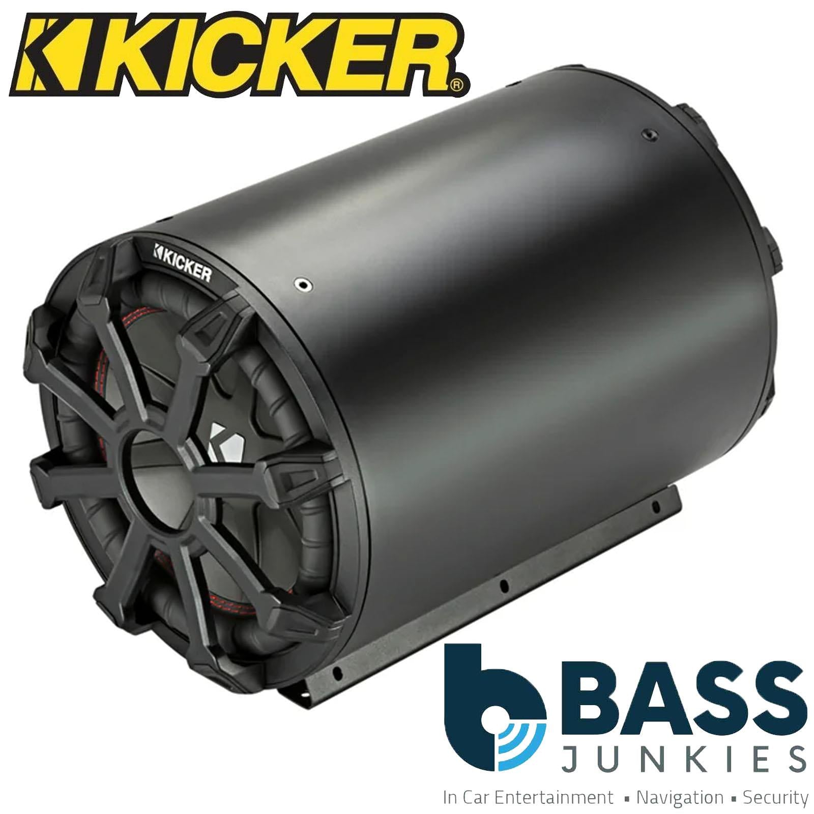 Kicker 46CWTB82 - 600W 8" Weatherproof Car Sub Subwoofer Tube Enclosure 2 Ohm