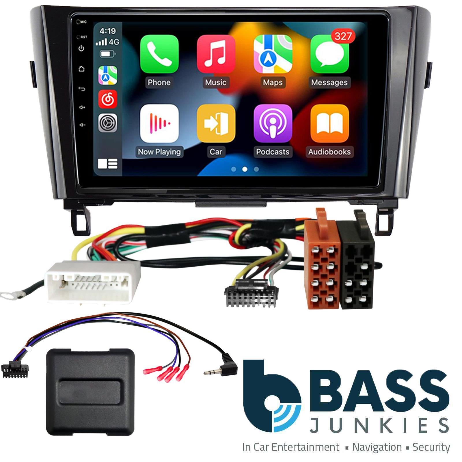 UPGRADED 9" CarPlay Android Car Stereo Kit For Nissan Qashqai X-Trail Black 2016 Onwards