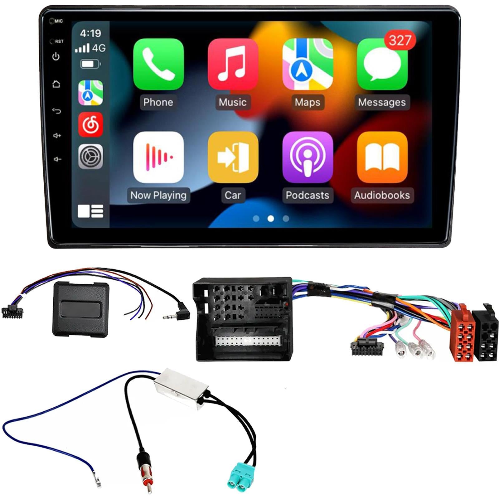 UPGRADED 9" CarPlay Android Car Stereo Kit For VW Passat B5/B6 Black 2004 - 2010