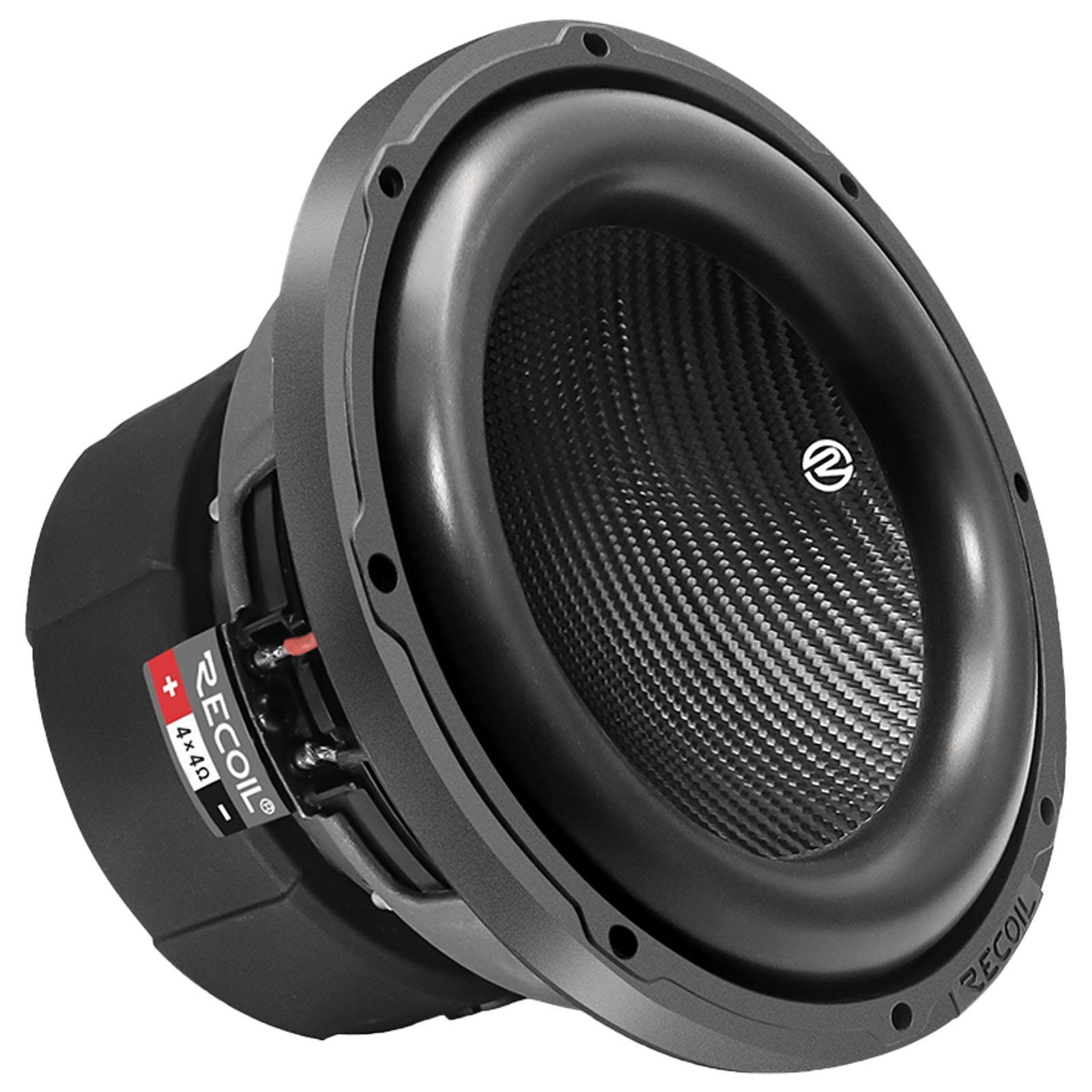 RECOIL PW65D4 - 400 Watts 6.5" 17cm Echo Pro Series Dual 4 Ohm Car Subwoofer