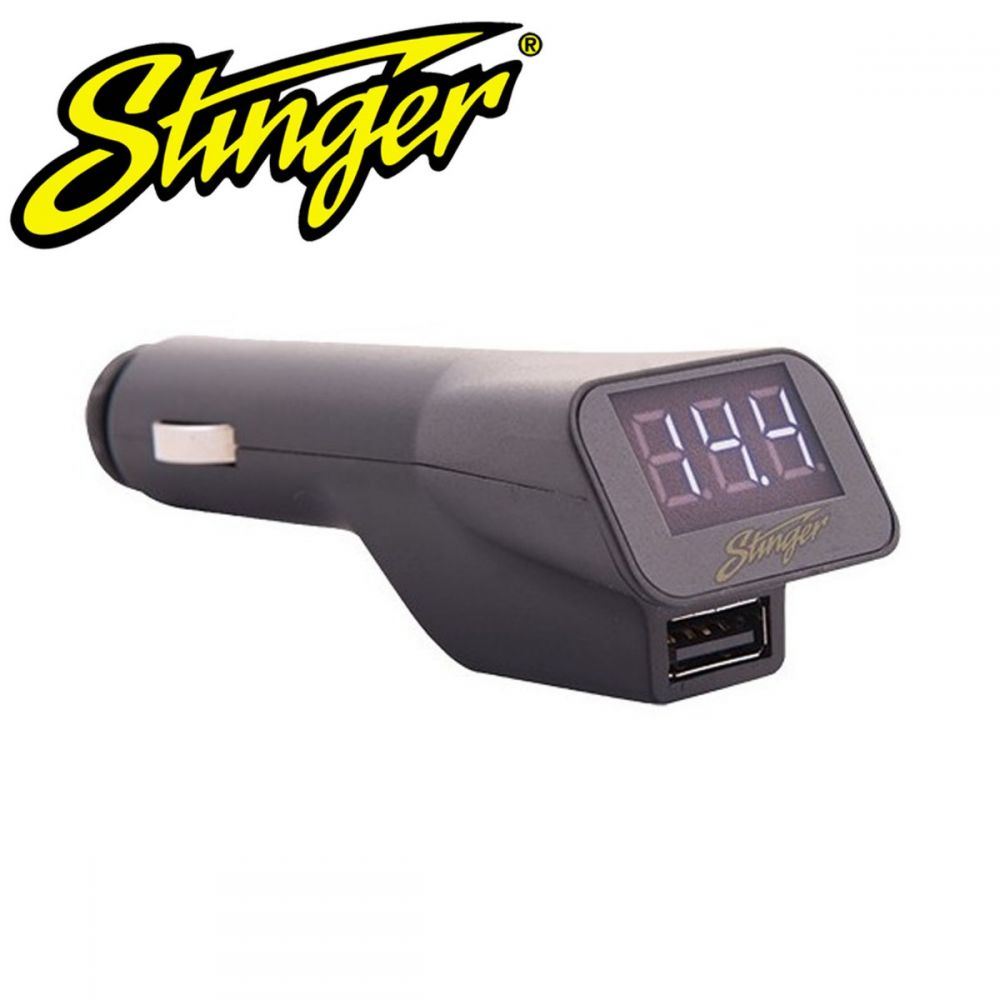 Stinger SGP12 Stinger 12V Cigarette Socket with USB and Voltage Display