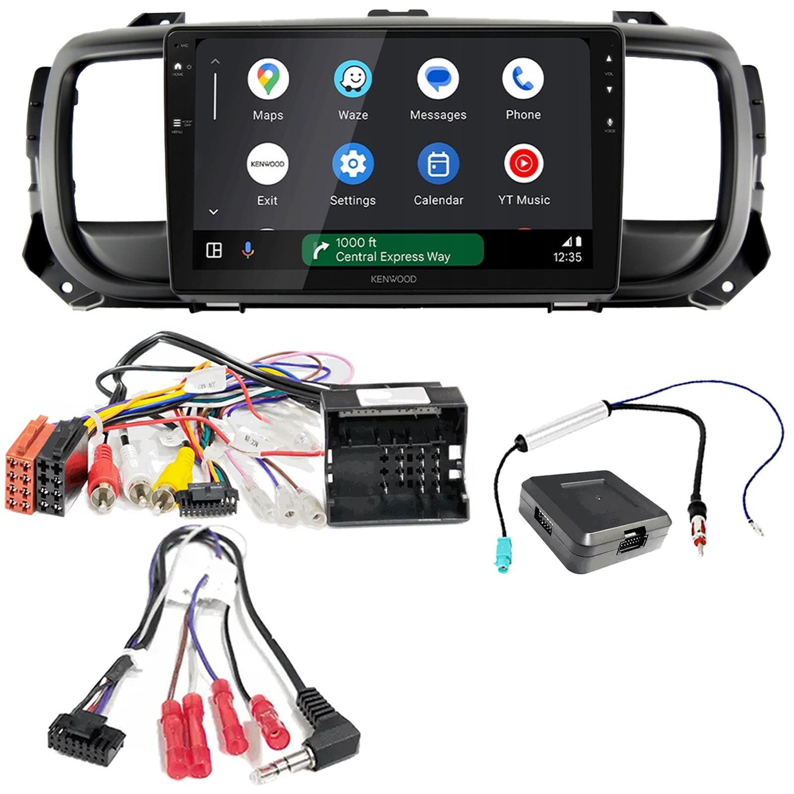 Kenwood 9" CarPlay Android Car Stereo Kit For Citroen Jumpy Spacetourer 16 On