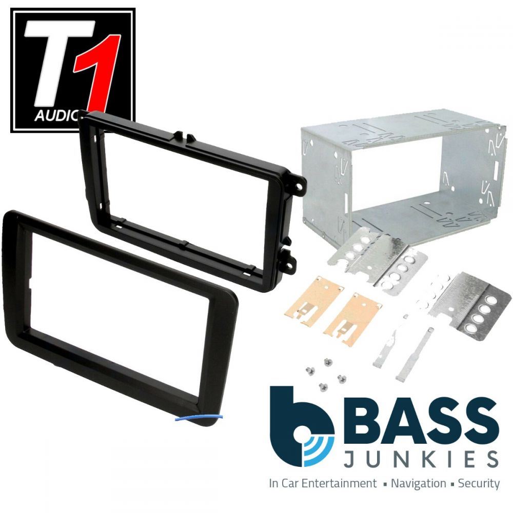 Connects2 CT23VW01 Volkswagen Caddy Golf MK5 MK6 Polo Passat B6 B7 Scirocco Transporter T5 T5.1 T6 & More Car Stereo Double Din Fascia Panel
