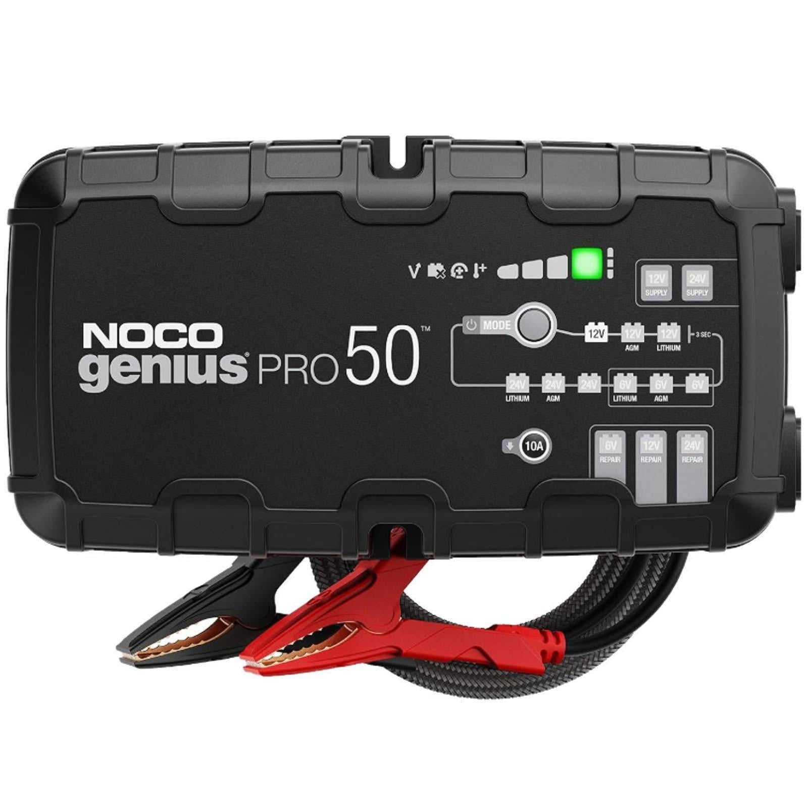 NOCO GENIUSPRO50 - 6V 12V 24V 50A Smart Battery Charger Lithium AGM Gel EFB