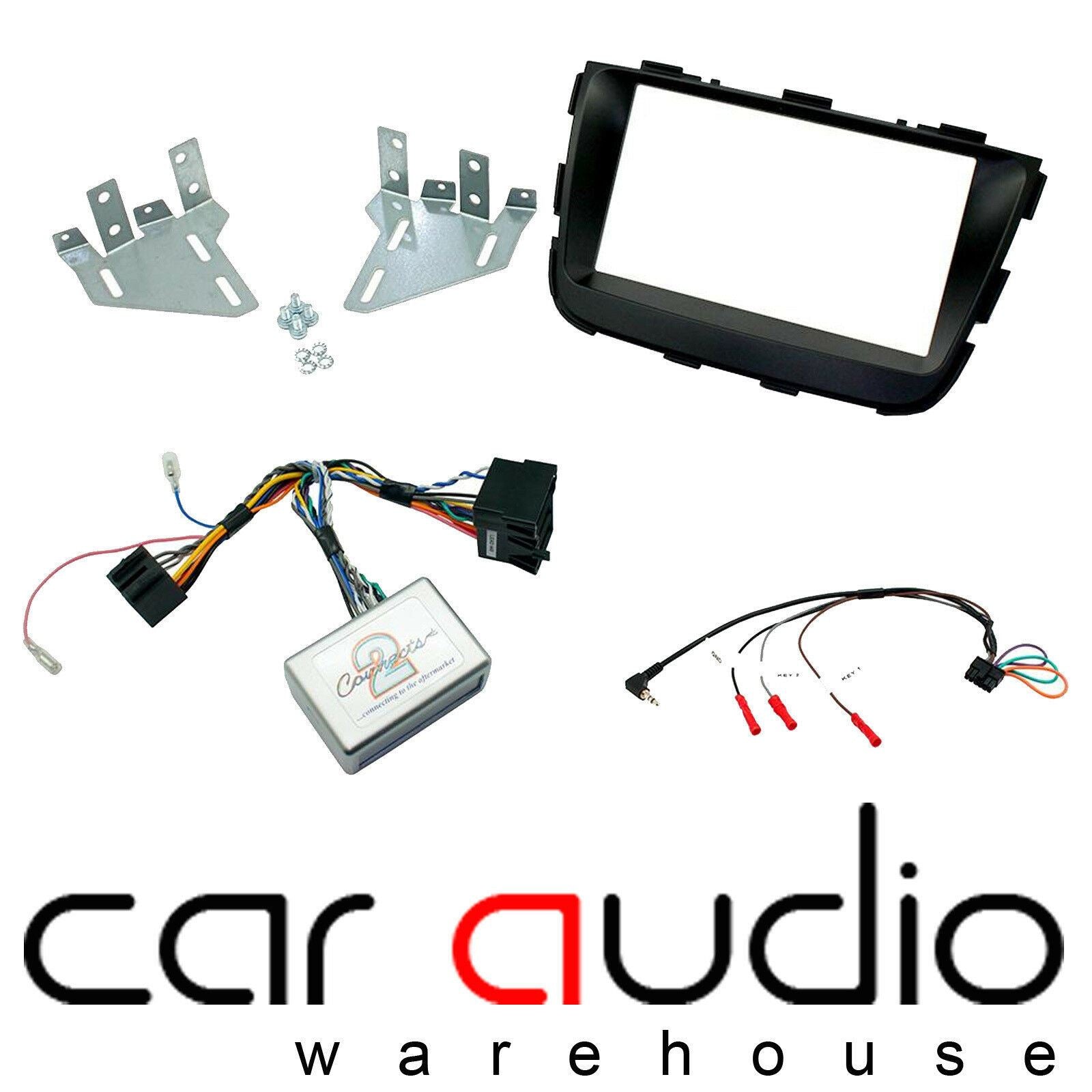 Connects2 CTKKI21 Kia Sorento 2013 Onwards Double Din Car Fascia Steering Wheel Interface Fitting Kit