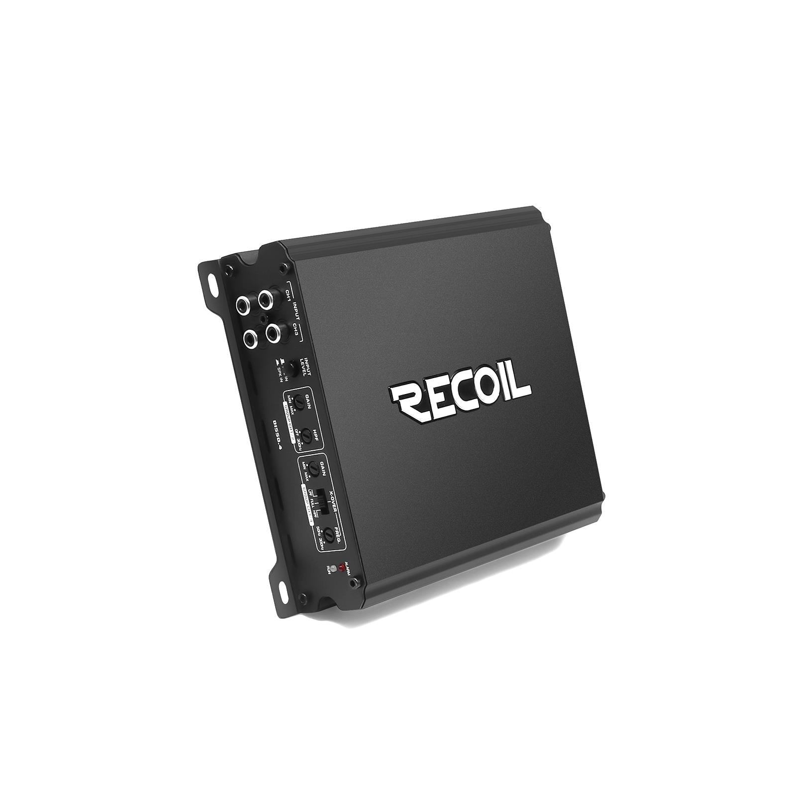 Recoil DI550.4 - 1040 Watts 4-Channel 2-4 Ohm Stable Class-D Car Amp Amplifier