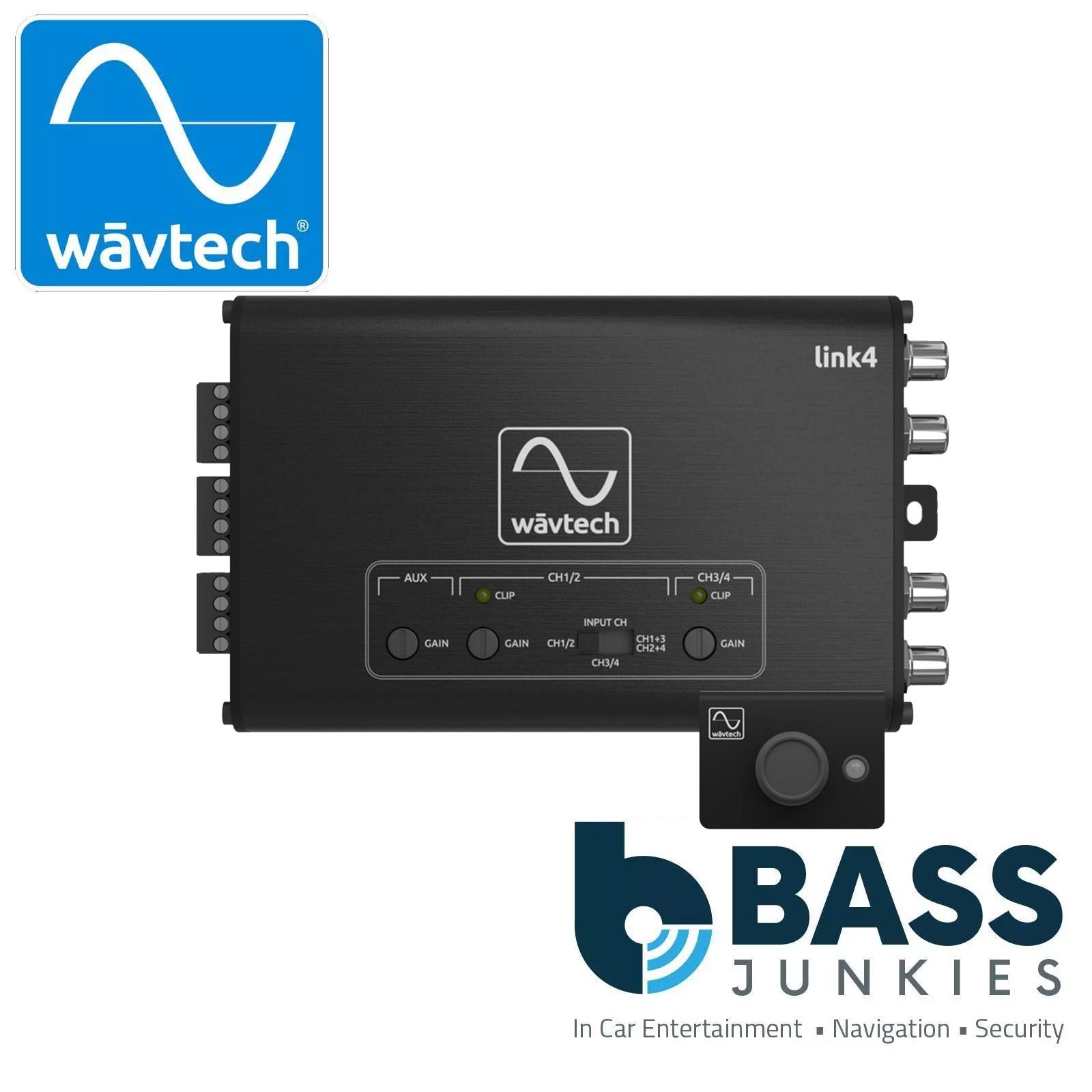 Wavtech Link4 - 4 Channel (LOC) Line Output Converter - AUX & Summing Processor