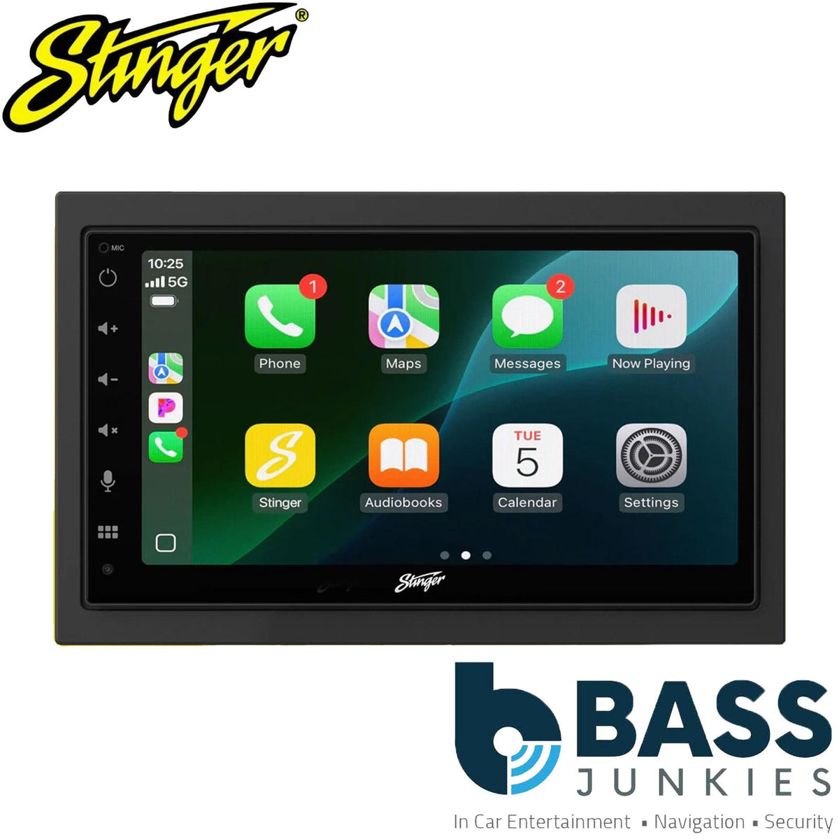 Stinger IE268E 6.8" Touchscreen Apple CarPlay Android Auto BT DAB Car Stereo