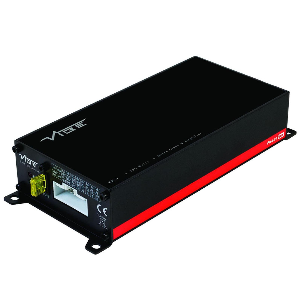 Vibe POWERBOX65.4M-V7 - Plug & Play 520 Watts 4-Channel Car Van Amplifier Amp