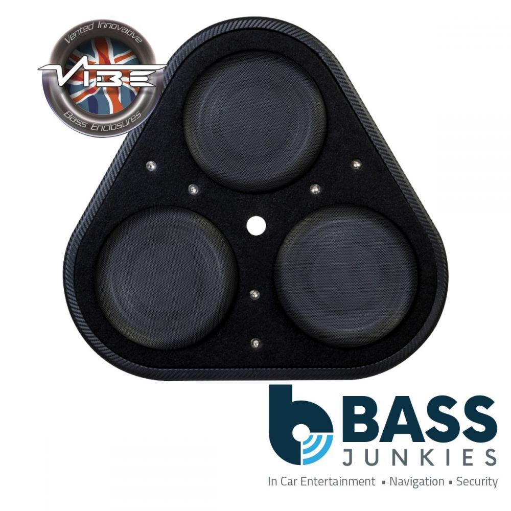 Vibe BLACKAIRP8-V6 8" 20cm 1500 Watts BlackAir Compact Passive Triangular Car Subwoofer Enclosure