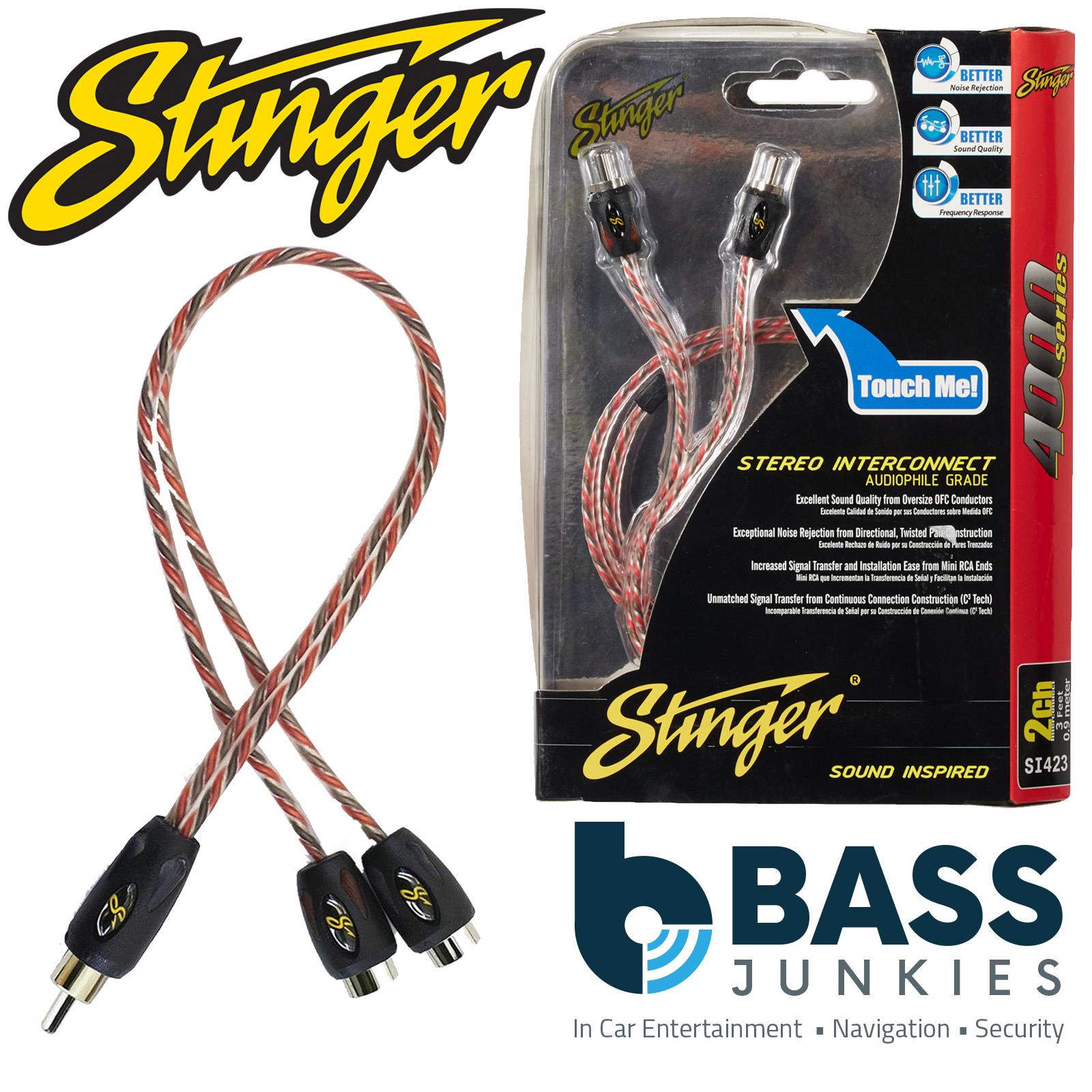 Stinger SI42YF 2-Channel 4000 Series RCA Y-Adapter Cable (2 Female to 1 Male)