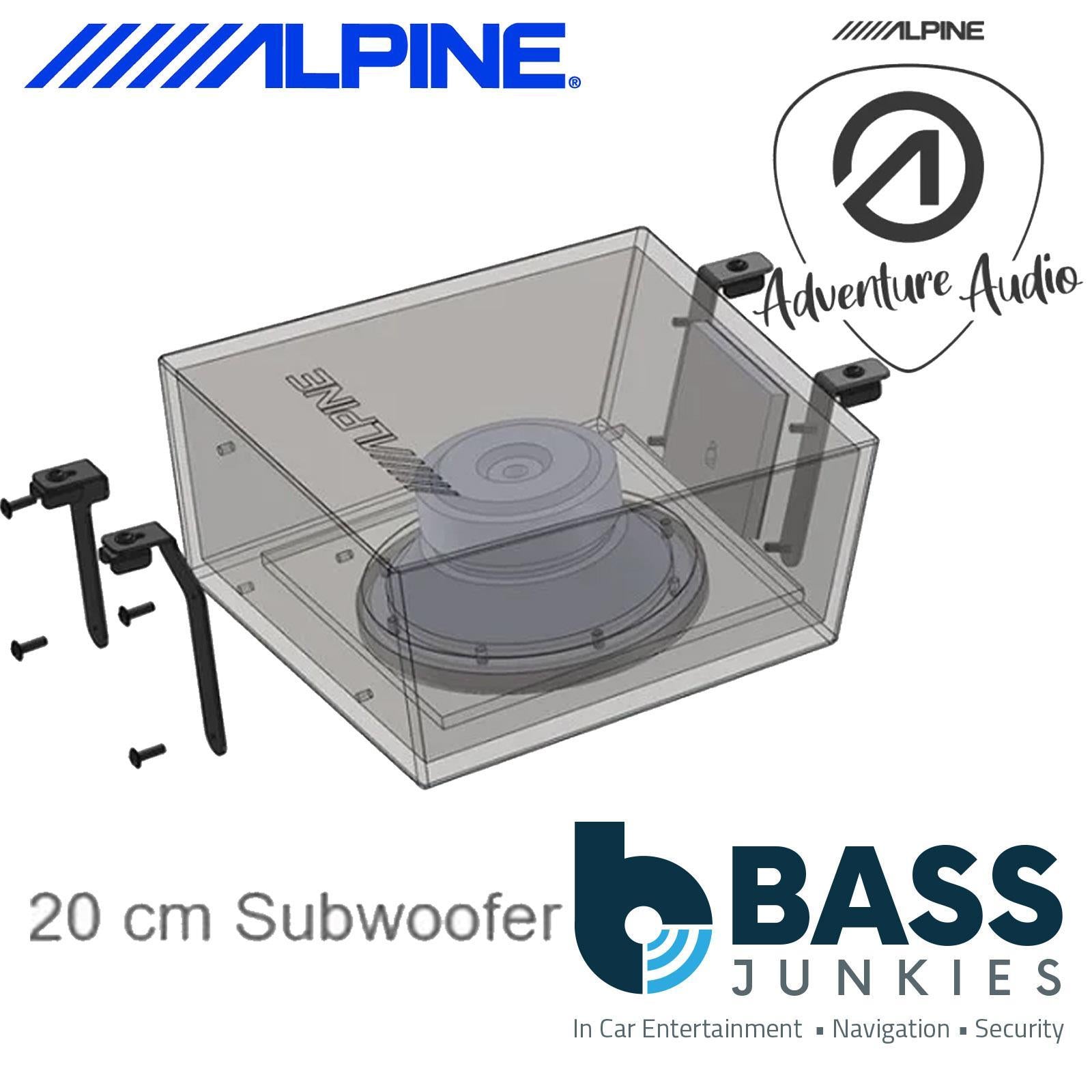 Alpine SWC-D84T6 Underseat 20cm Subwoofer Designed For VW Transporter T6 T6.1