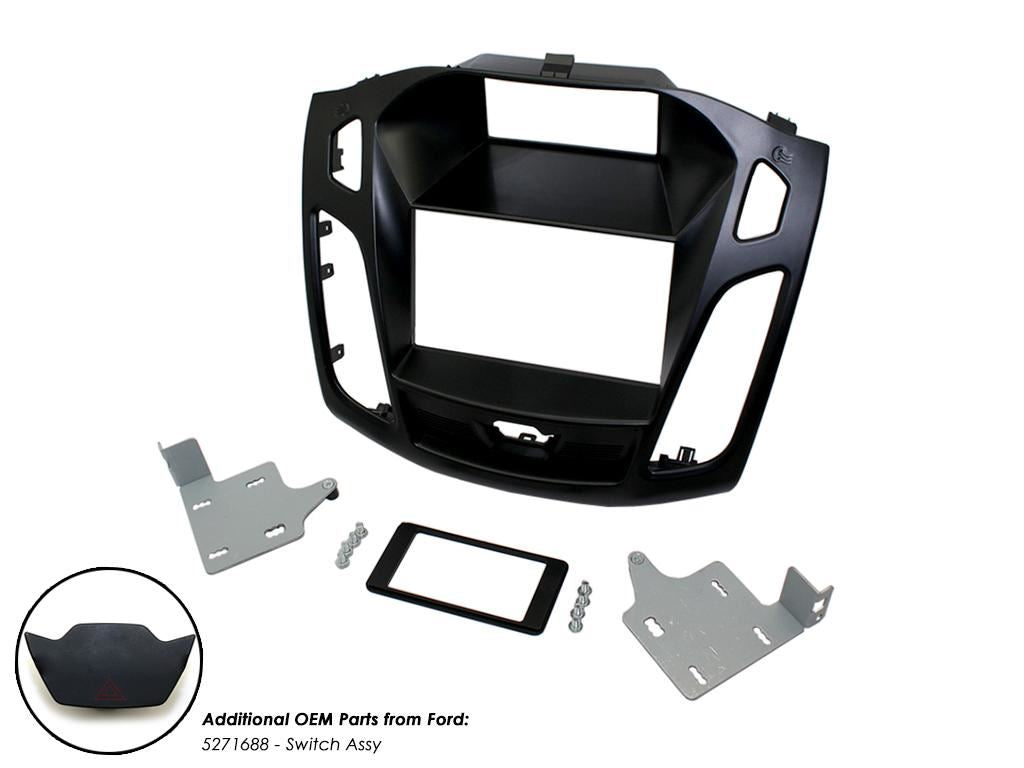 Connects2 CT23FD64 Ford Focus 2015 Onwards Car Stereo Double Din Fascia Panel & Cage Kit