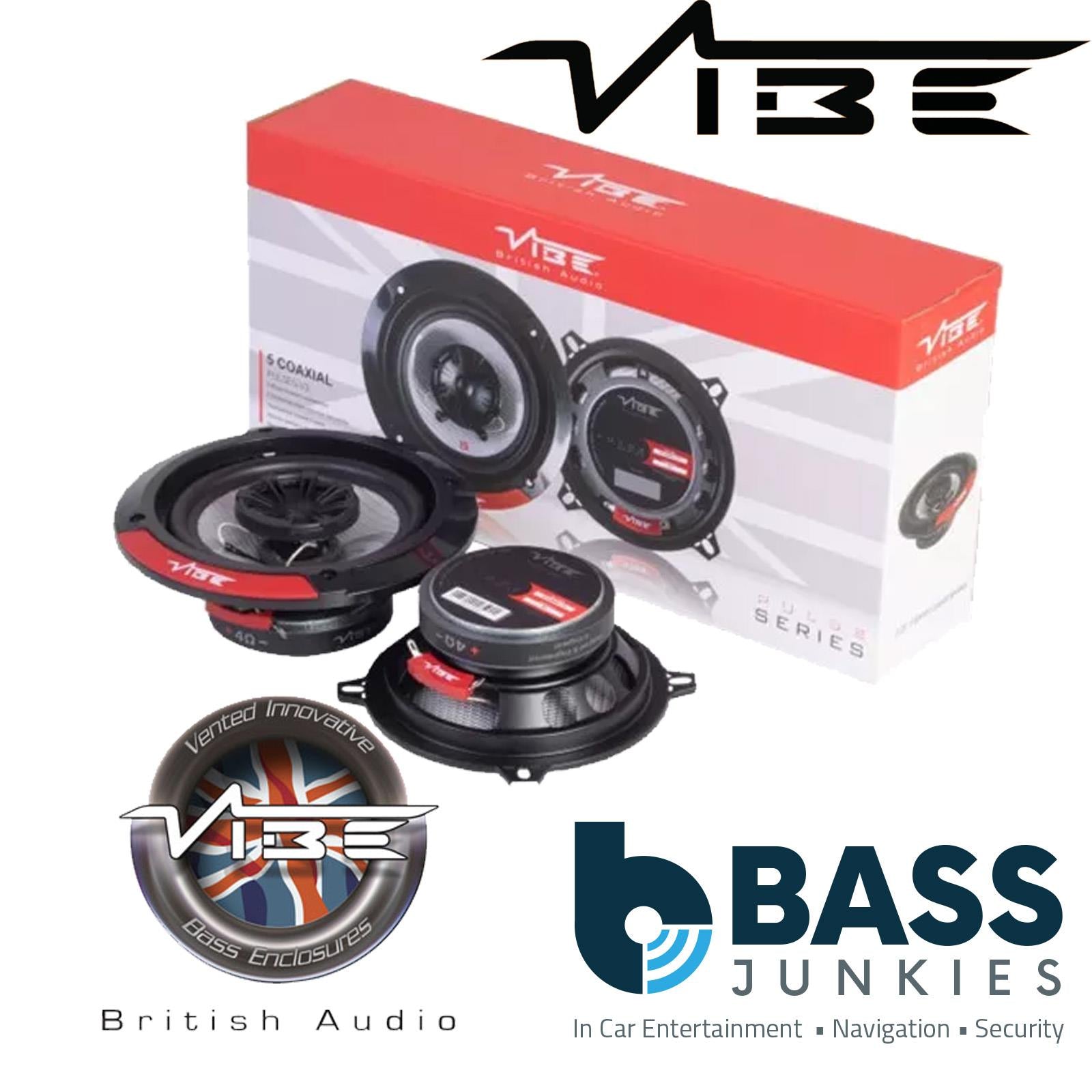 Vibe PULSE5-V3 5.25" 300 Watts 2 Way 130mm 13cm Car Van Coaxial Door Speakers