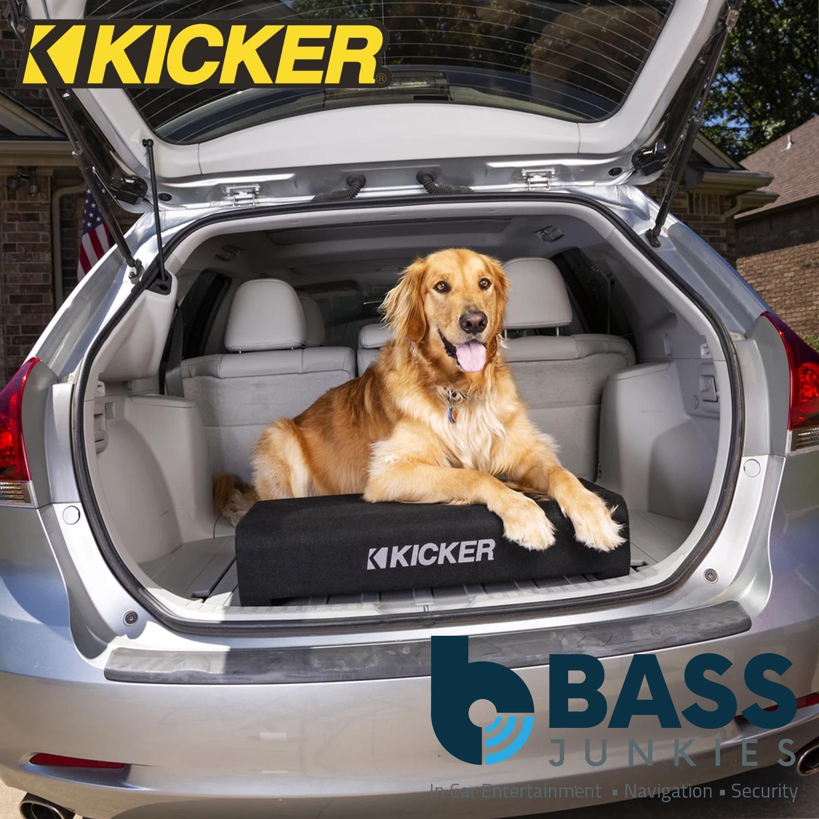 Kicker 48TRTP102 - 800 Watts 10" CompRT Down Firing Car Sub Subwoofer Enclosure 2 Ohm