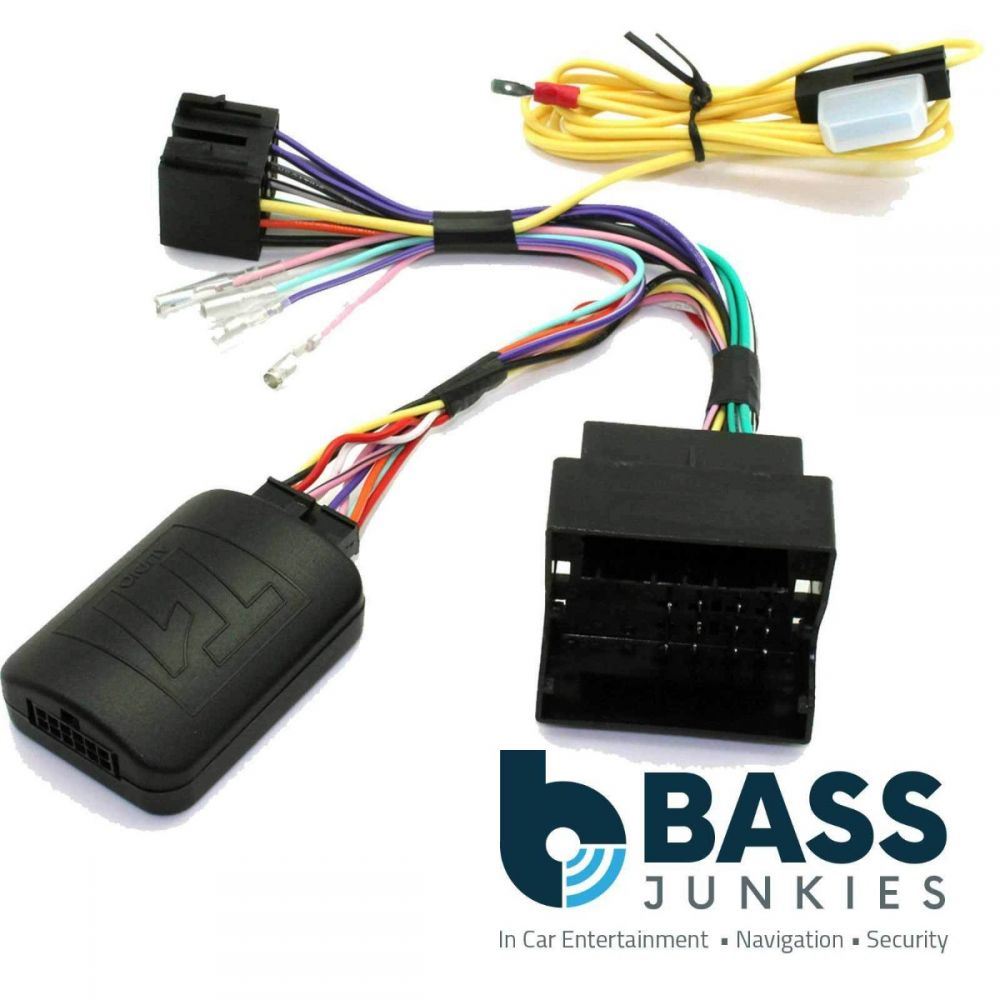 T1 Audio T1-BM5 - BMW 1 3 5 6 7 Series Mini X1 Z4 Quadlock Car Stereo Radio Steering Wheel Interface Stalk Control