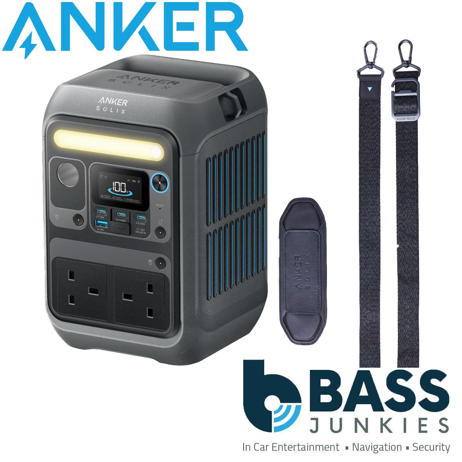 Anker SOLIX C300X AC + PS100 - Portable Power Station & 100W Solar Panel