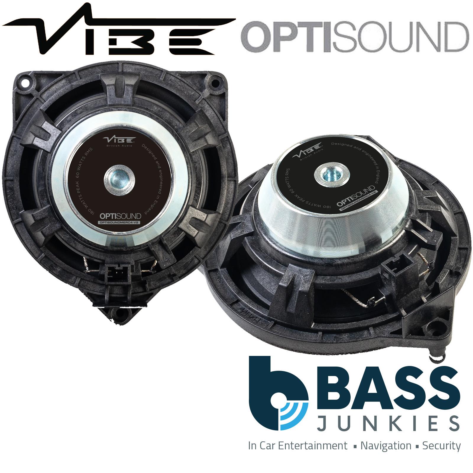 Vibe OPTISOUNDMERC4-V2 - Mercedes C,E,S Class GLC 360 Watts 2 Way Plug & Play Front or Rear Door Car Speakers
