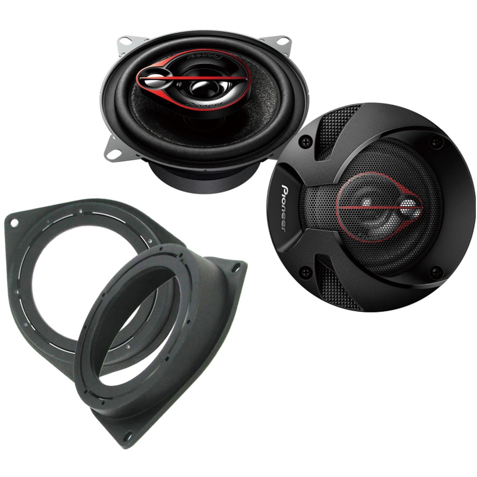 Pioneer 3 Way 420W Coaxial Car Speakers with Brackets for Fiat Fiorino 2008-2021