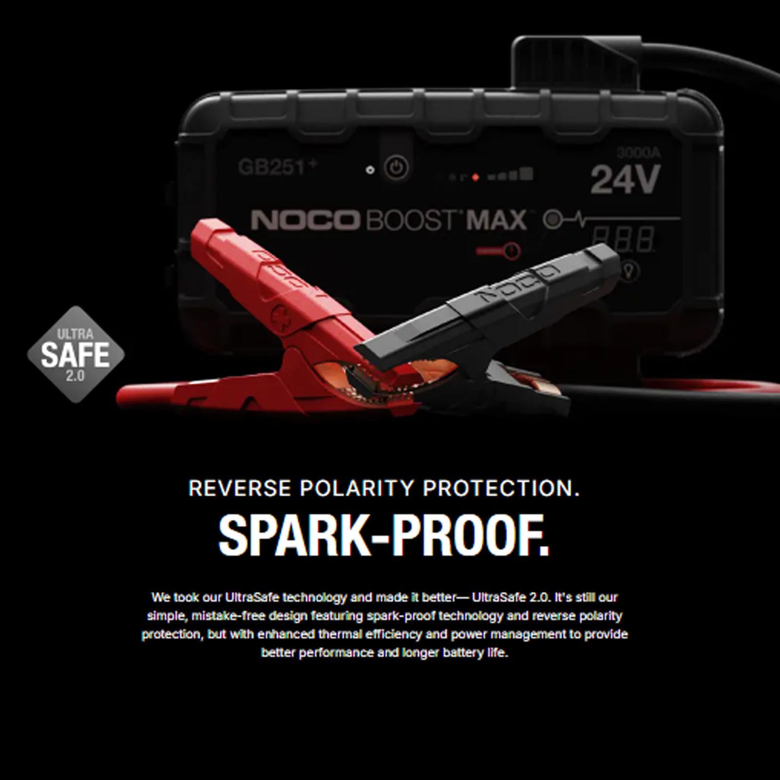 NOCO GB251 - 24V UltraSafe Lithium Jump Starter 3000A Boost Max