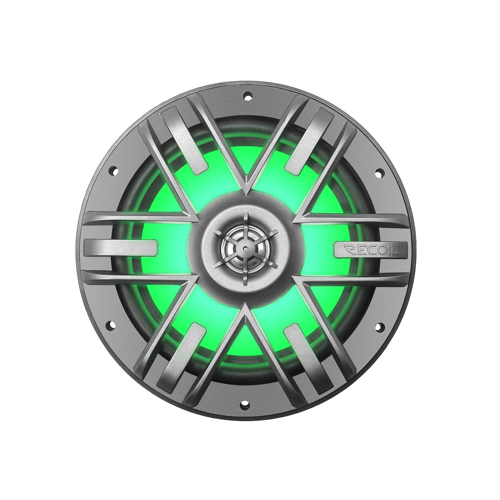 Recoil M1-65 - 6.5" 17cm Marine Boat Outdoor Speakers with Built-in RGB LED Pair