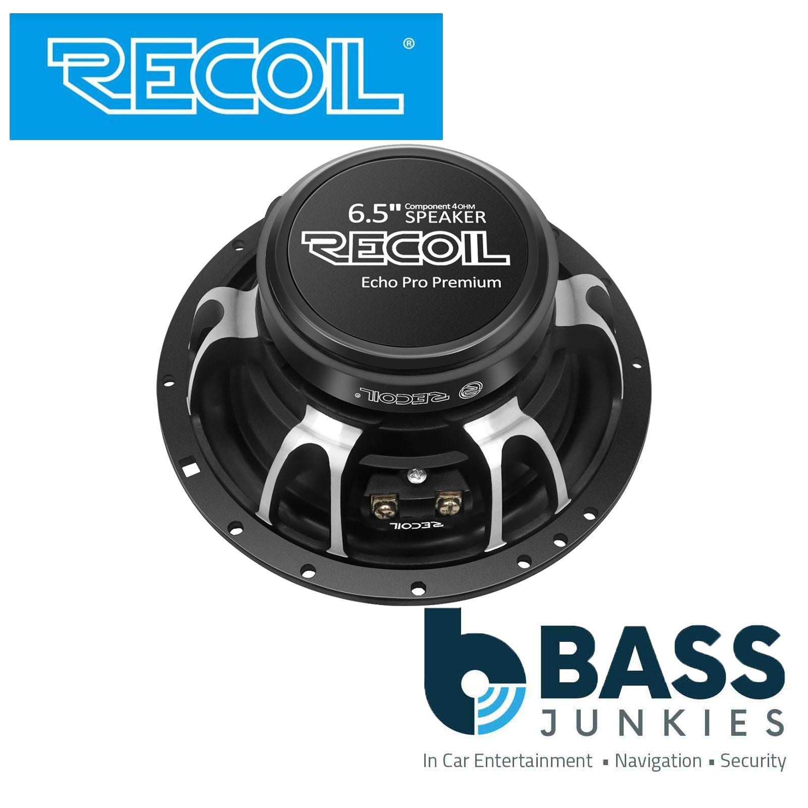 Recoil RPM265 - 6.5" 2 Way 240 Watts Component Car Door Speakers & Tweeters