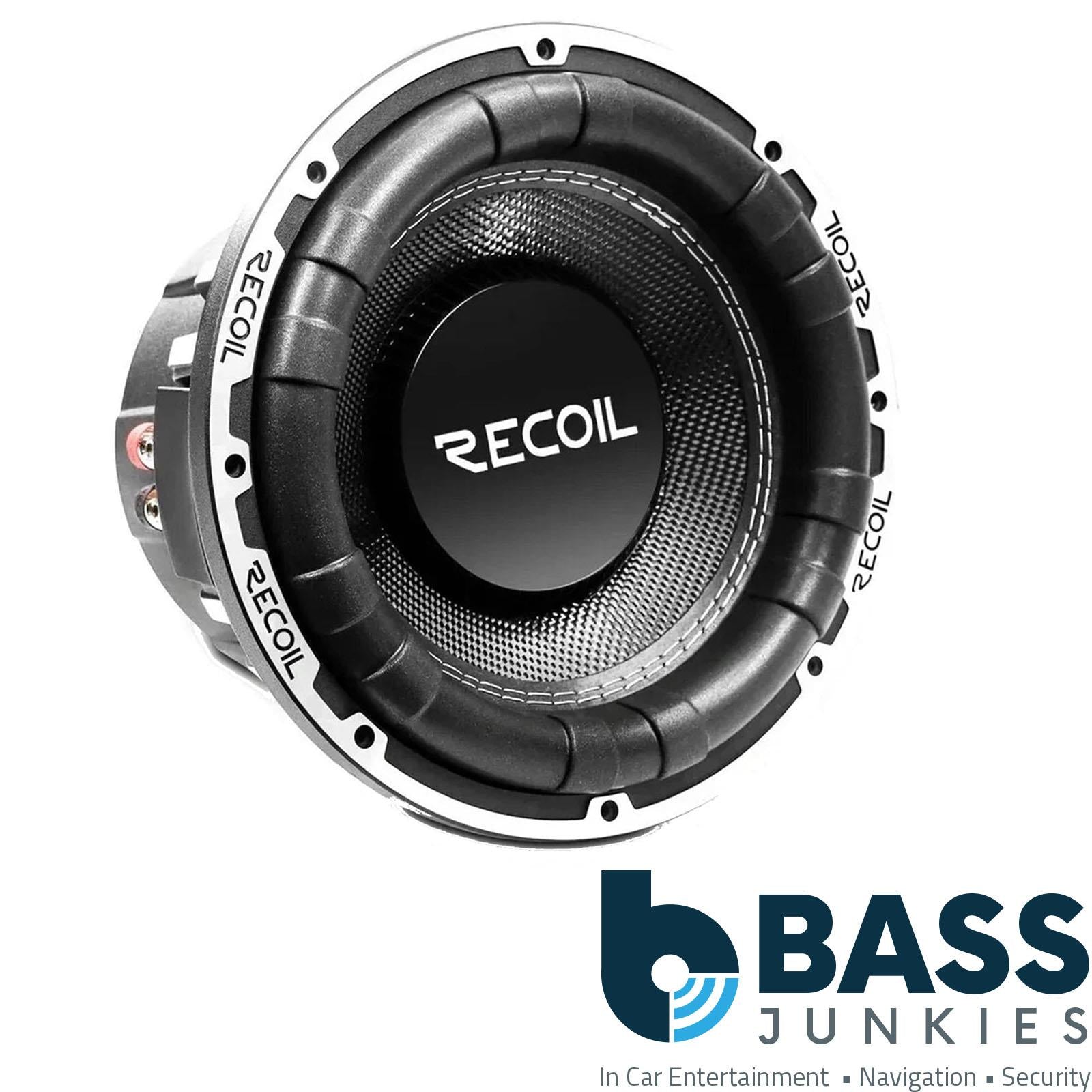 Recoil SW10D4 -   2000 Watts  Peak 10" Inch 25cm Dual 4-Ohm Car Sub Subwoofer