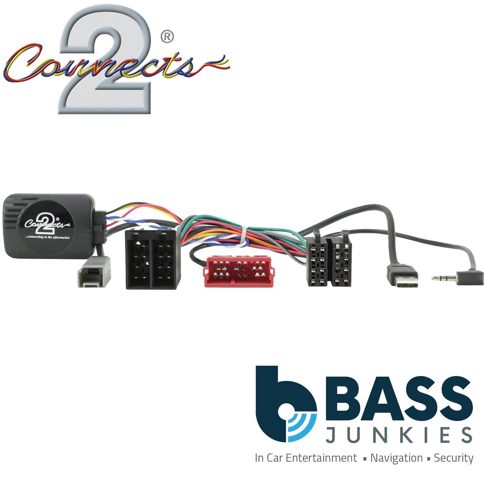 Connects2 CTSJD002 - John Deere 6R Series Tractor 2021 On Stereo Steering Wheel Interface
